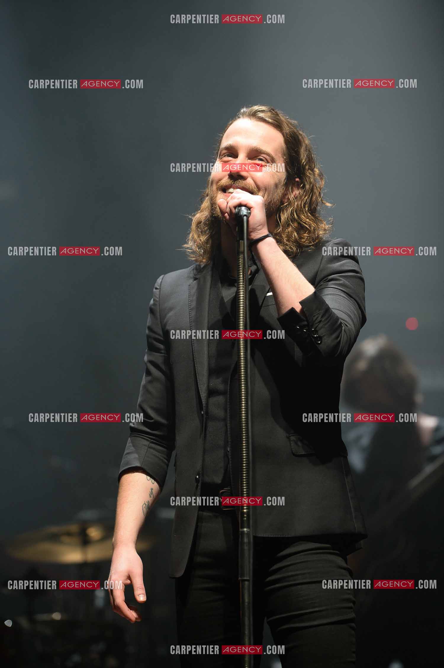 Le chanteur Julien Doré en concert au Zénith de Paris en 2015.