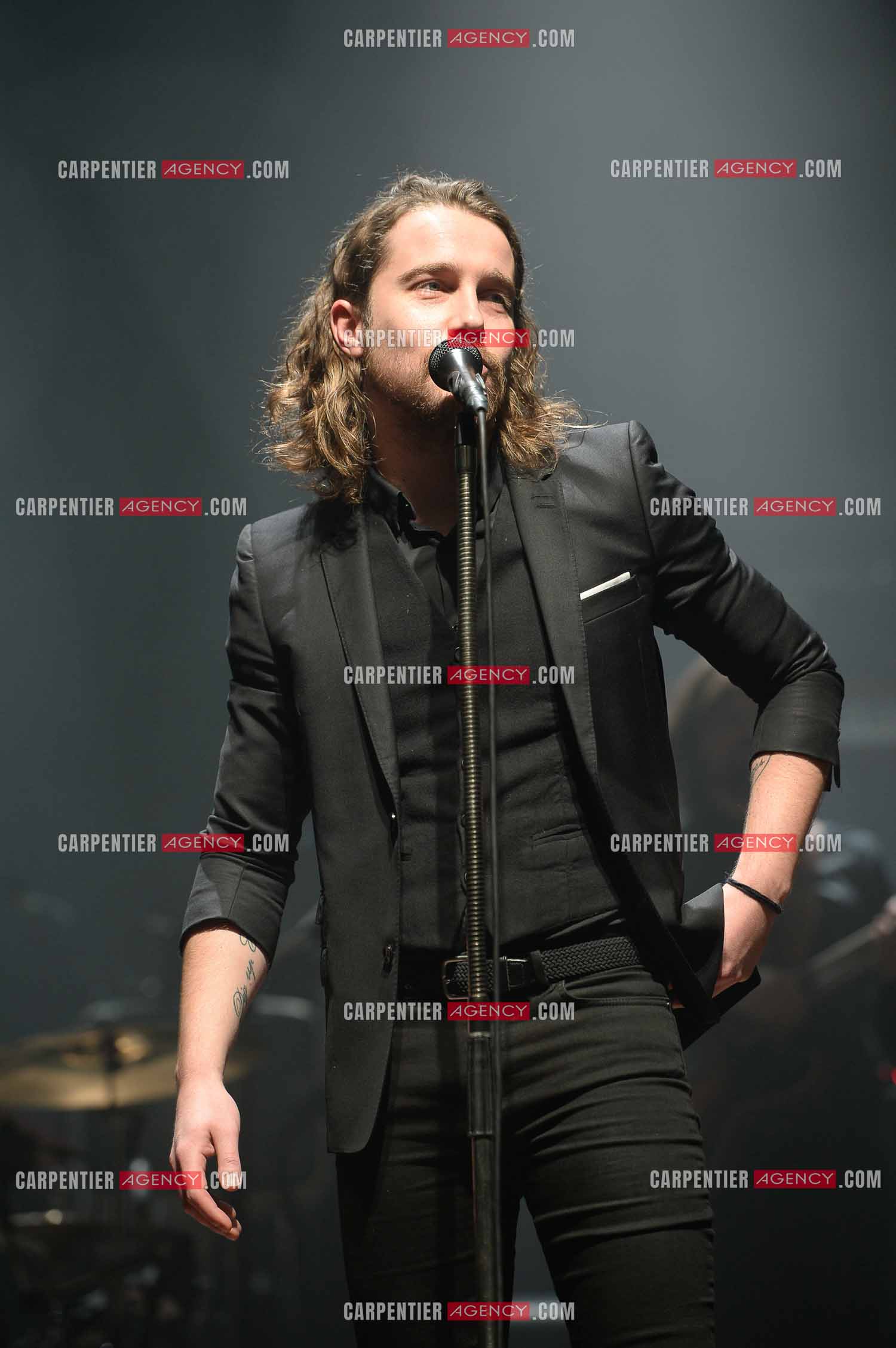 Le chanteur Julien Doré en concert au Zénith de Paris en 2015.
