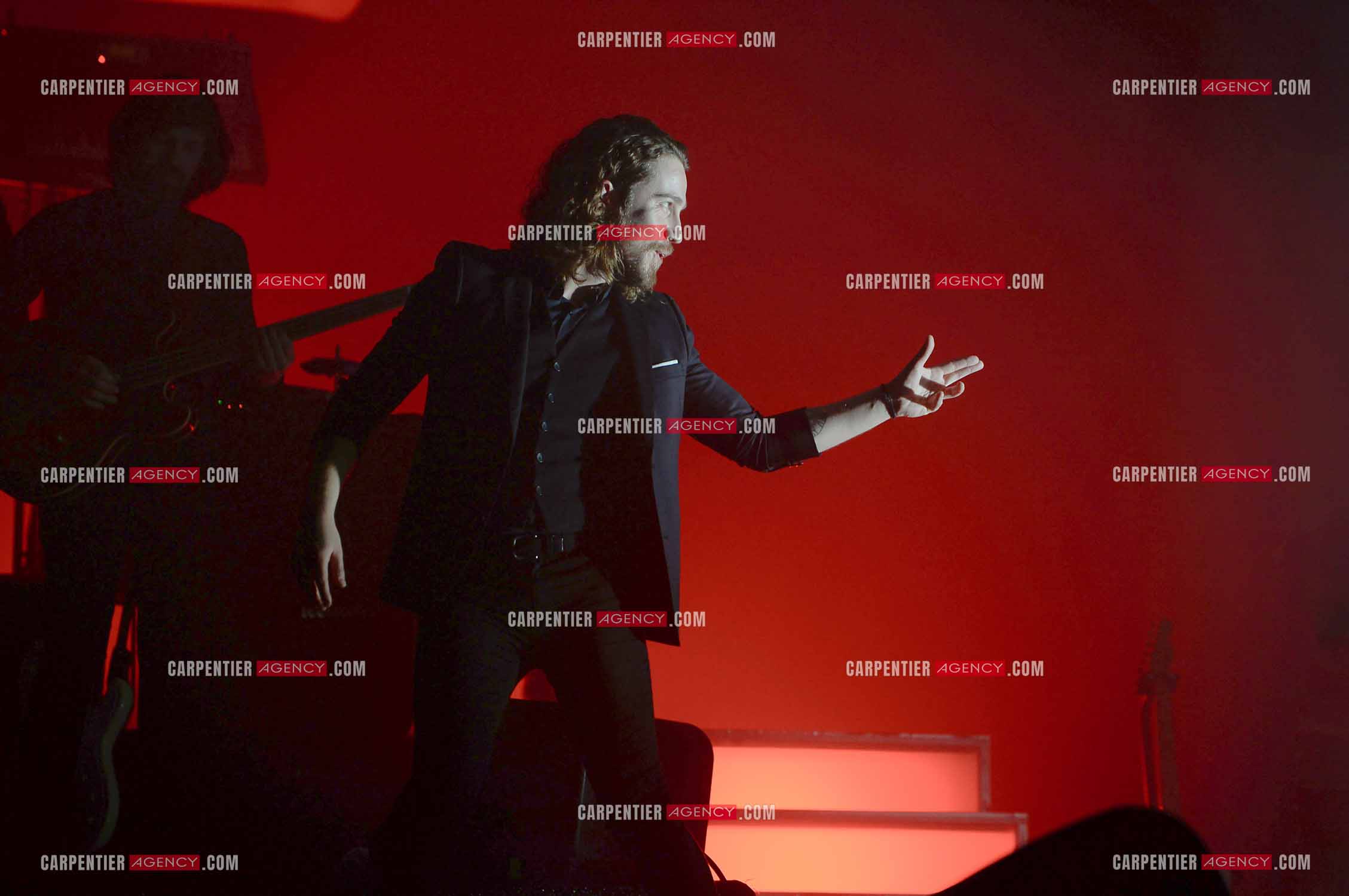 Le chanteur Julien Doré en concert au Zénith de Paris en 2015.