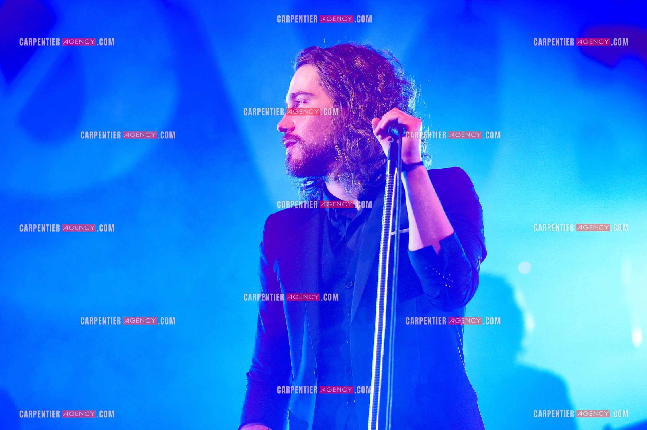 Le chanteur Julien Doré en concert au Zénith de Paris en 2015.