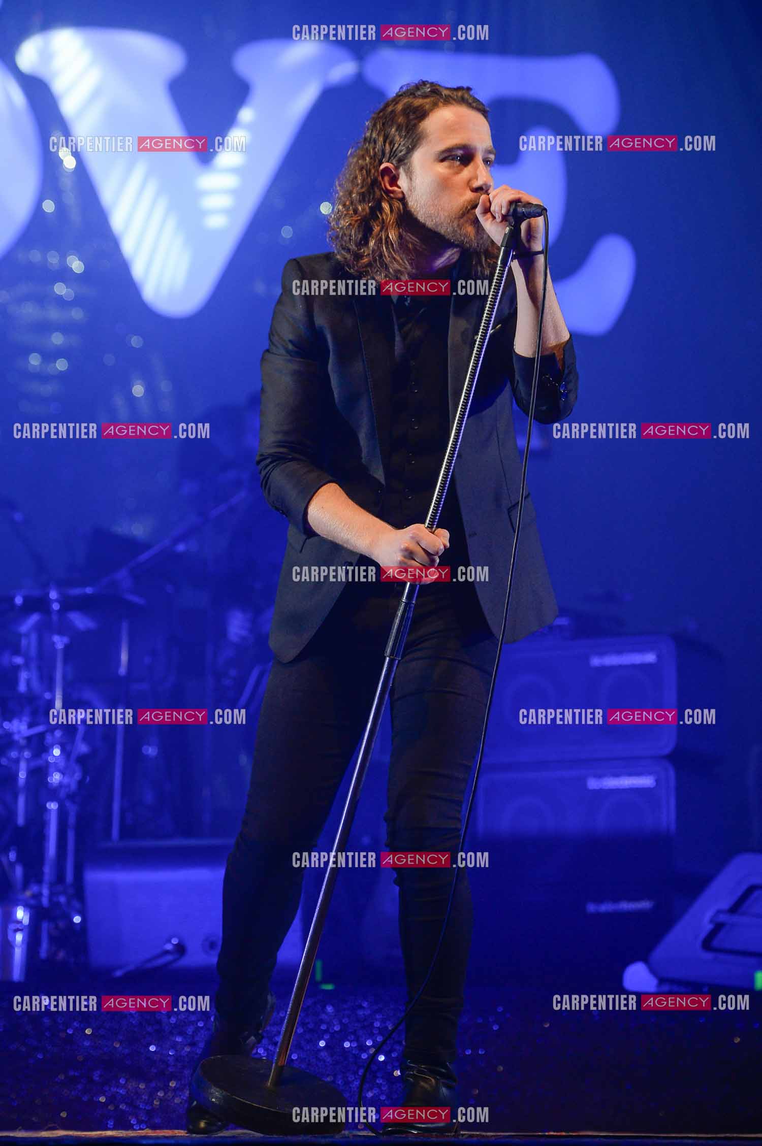 Le chanteur Julien Doré en concert au Zénith de Paris en 2015.