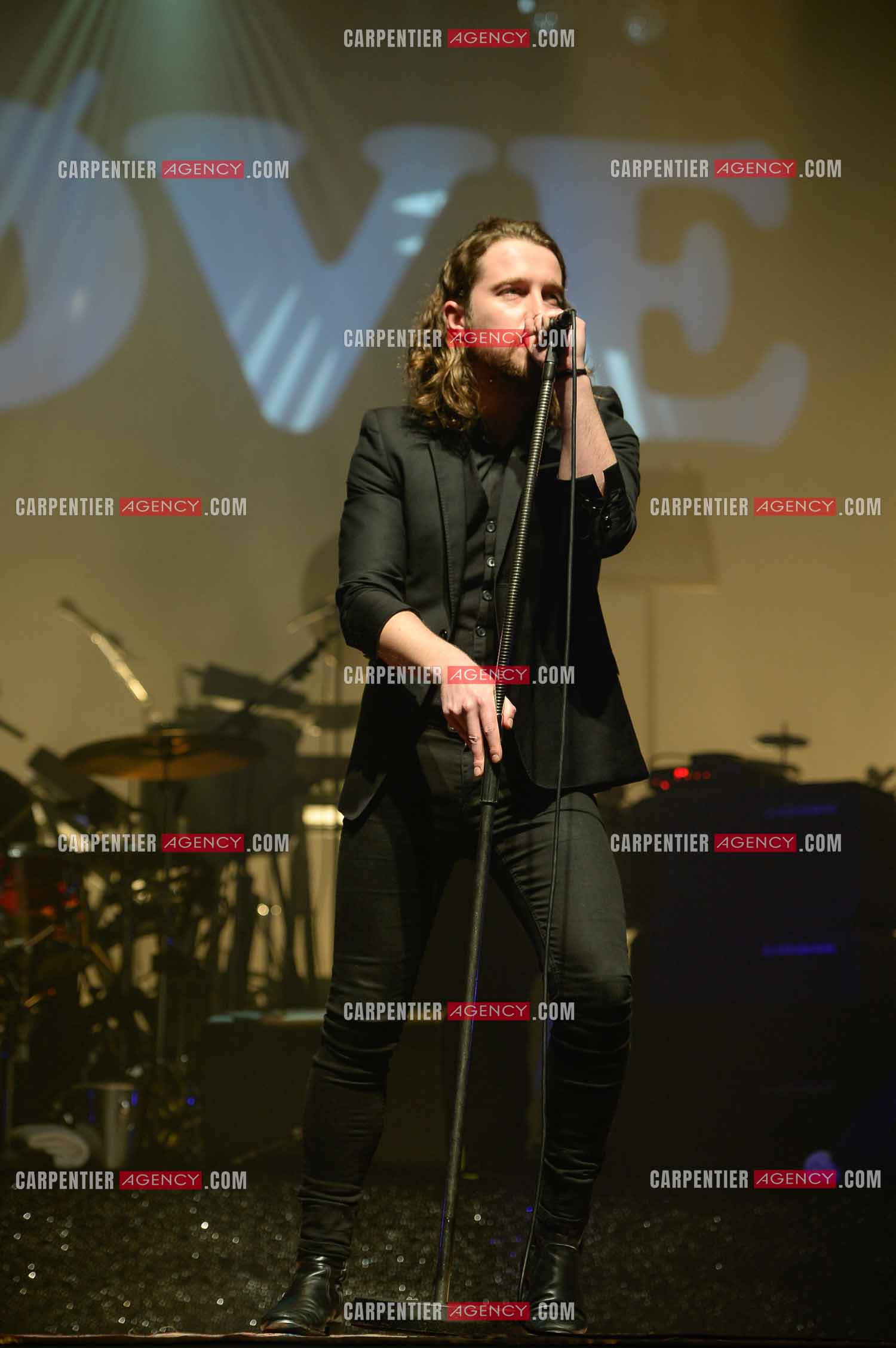 Le chanteur Julien Doré en concert au Zénith de Paris en 2015.