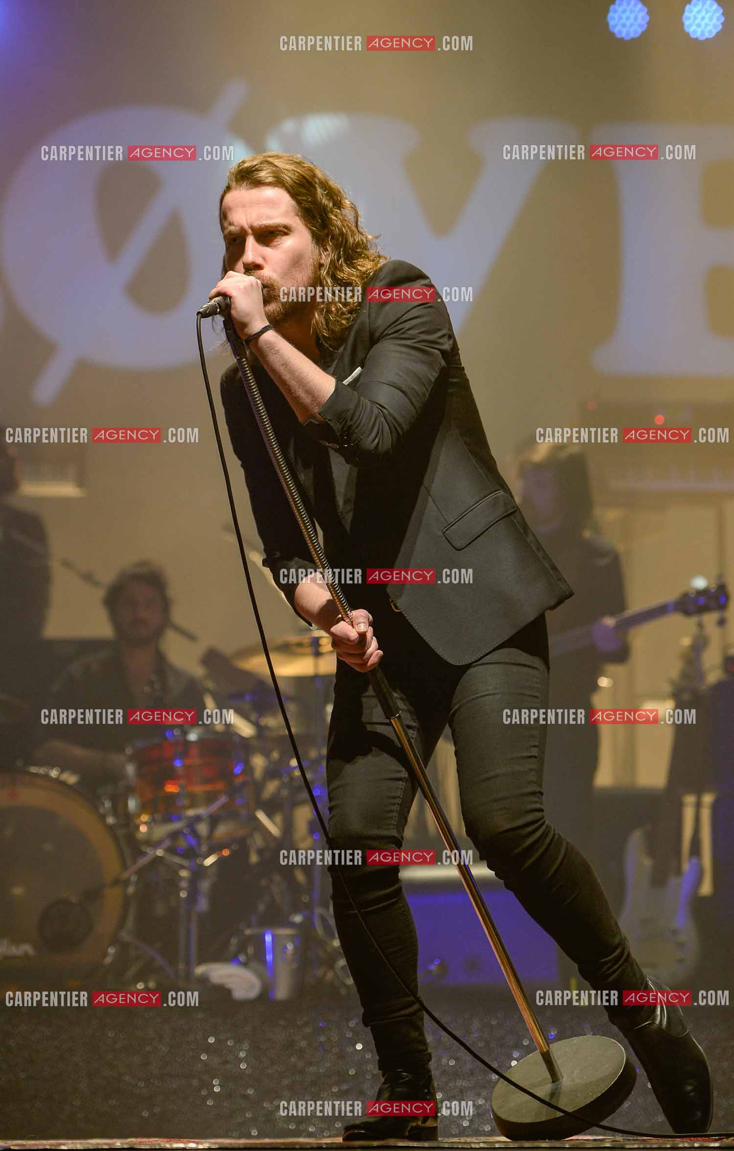 Le chanteur Julien Doré en concert au Zénith de Paris en 2015.