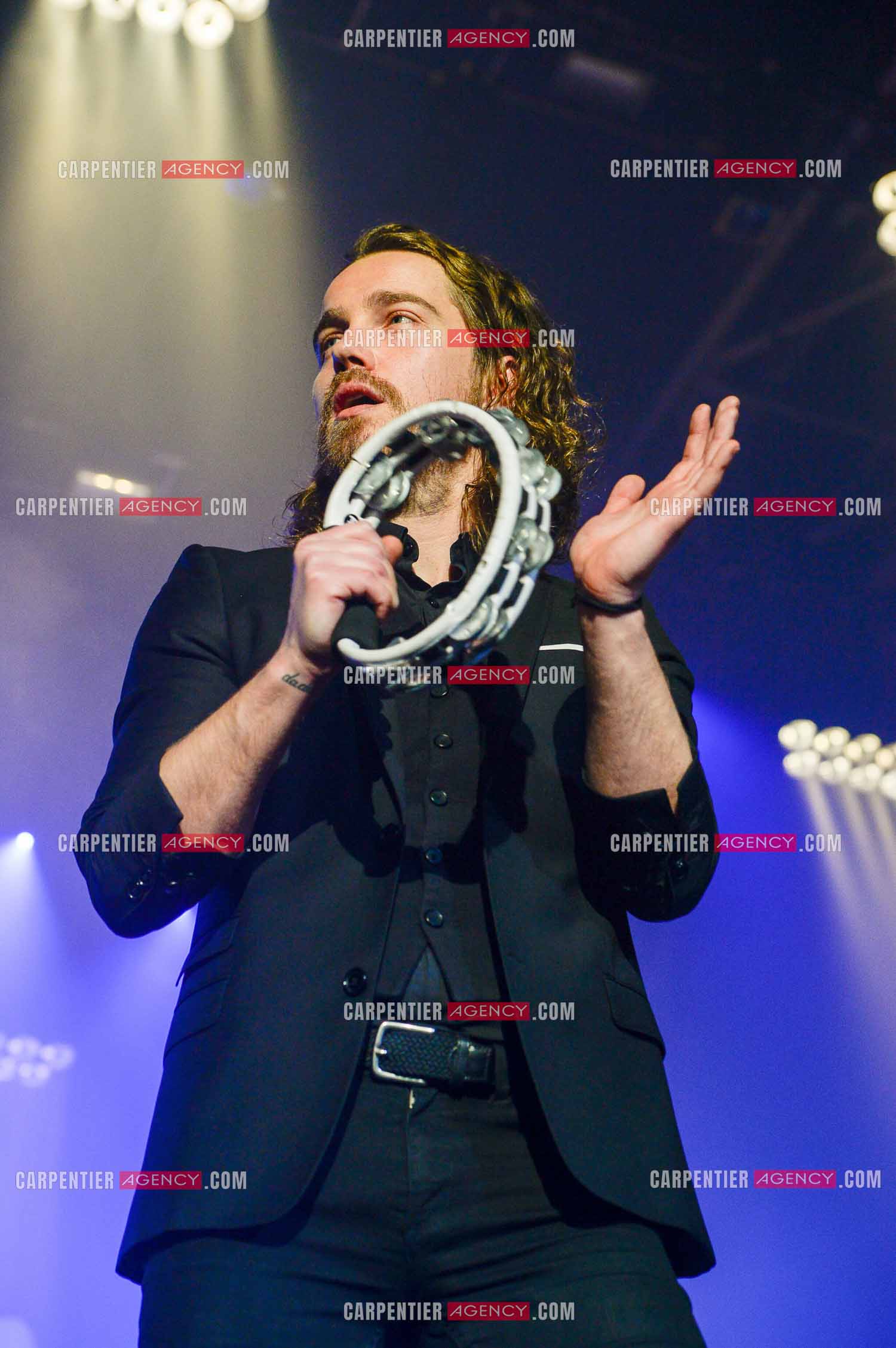 Le chanteur Julien Doré en concert au Zénith de Paris en 2015.