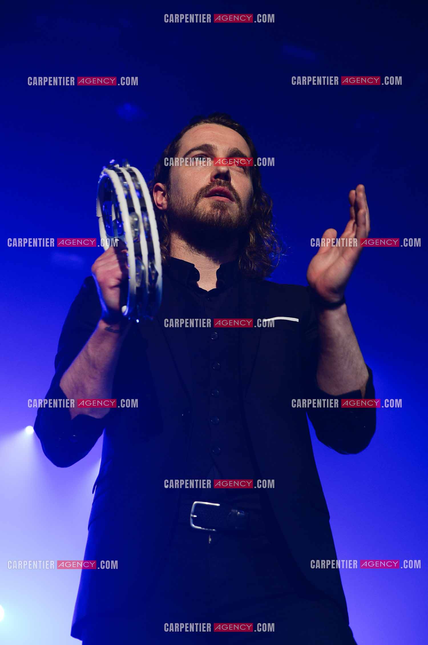 Le chanteur Julien Doré en concert au Zénith de Paris en 2015.