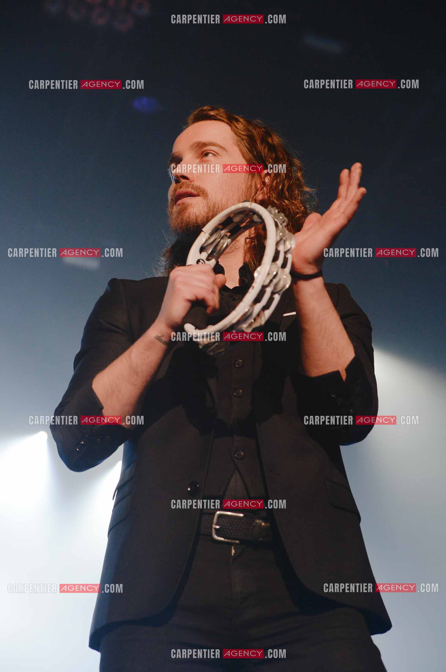 Le chanteur Julien Doré en concert au Zénith de Paris en 2015.