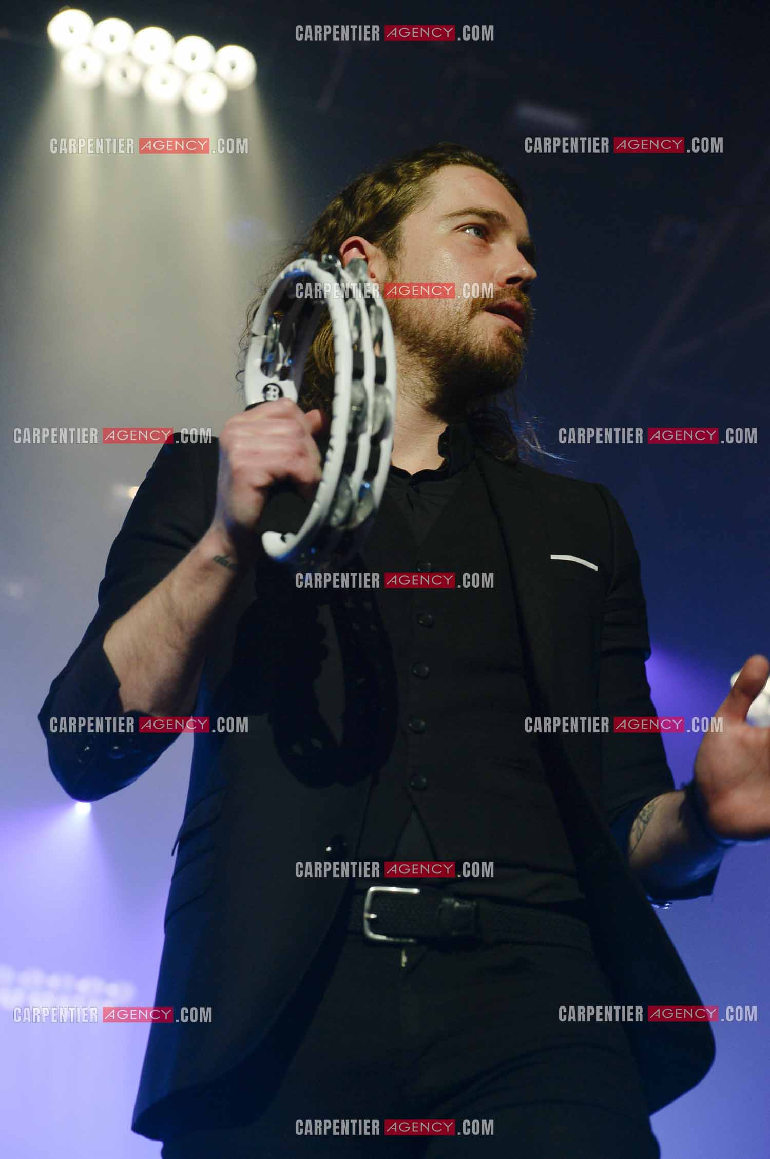 Le chanteur Julien Doré en concert au Zénith de Paris en 2015.