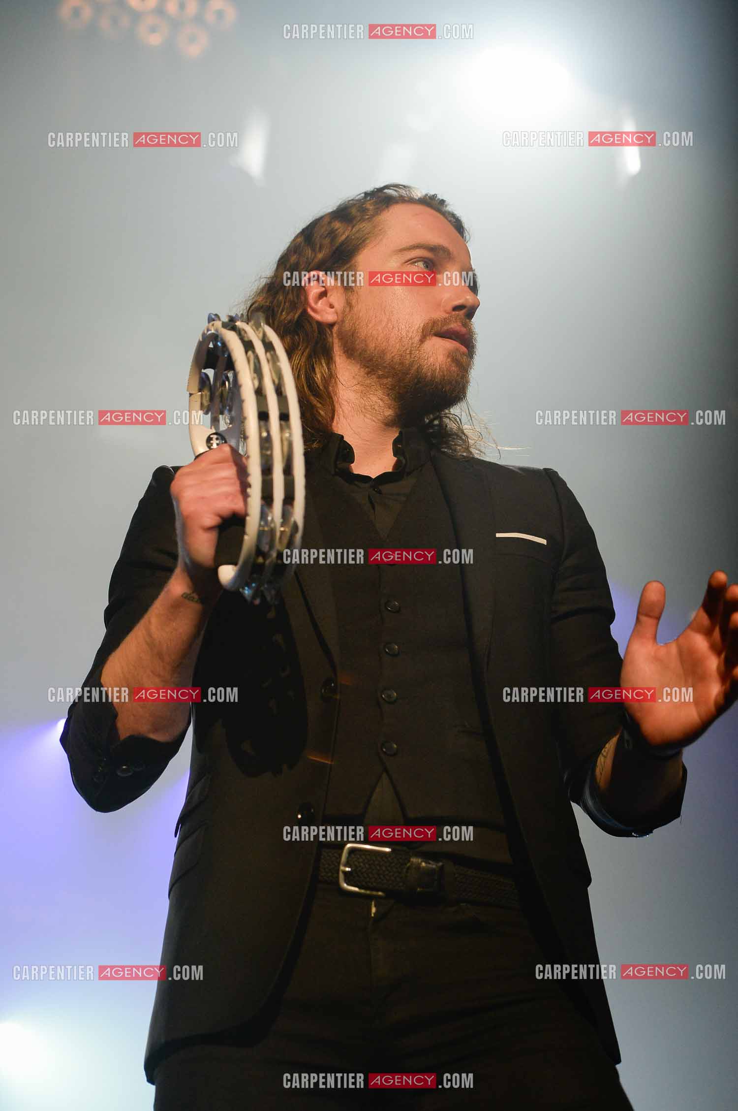 Le chanteur Julien Doré en concert au Zénith de Paris en 2015.