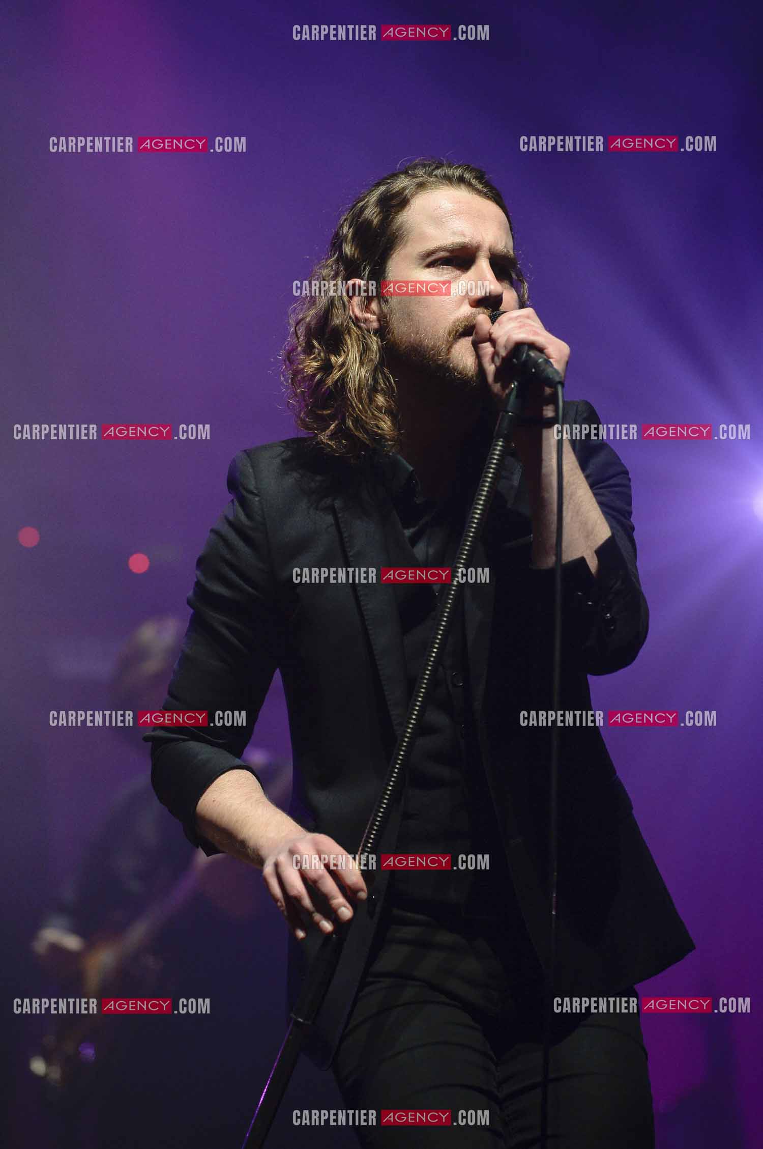Le chanteur Julien Doré en concert au Zénith de Paris en 2015.