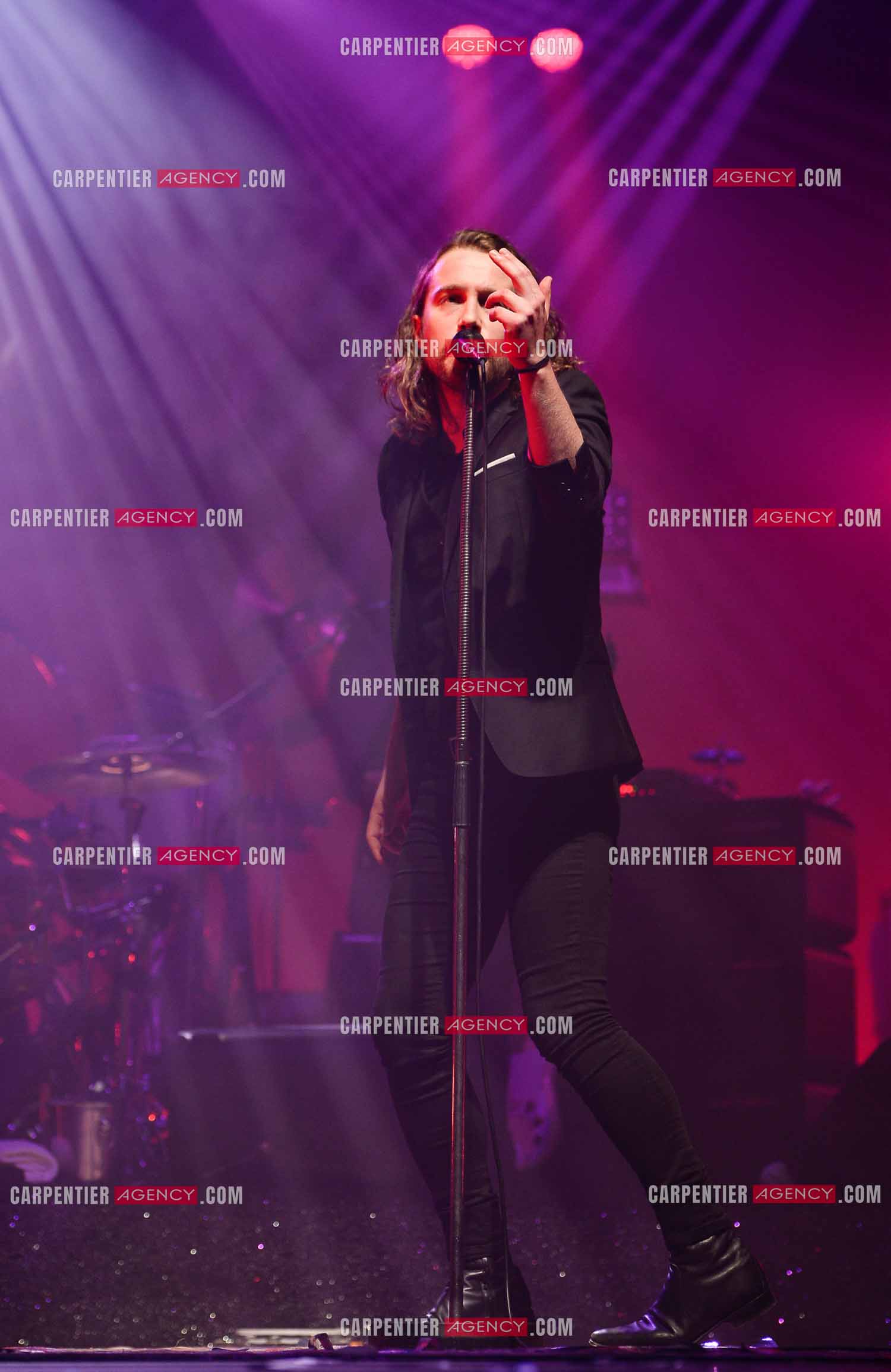 Le chanteur Julien Doré en concert au Zénith de Paris en 2015.