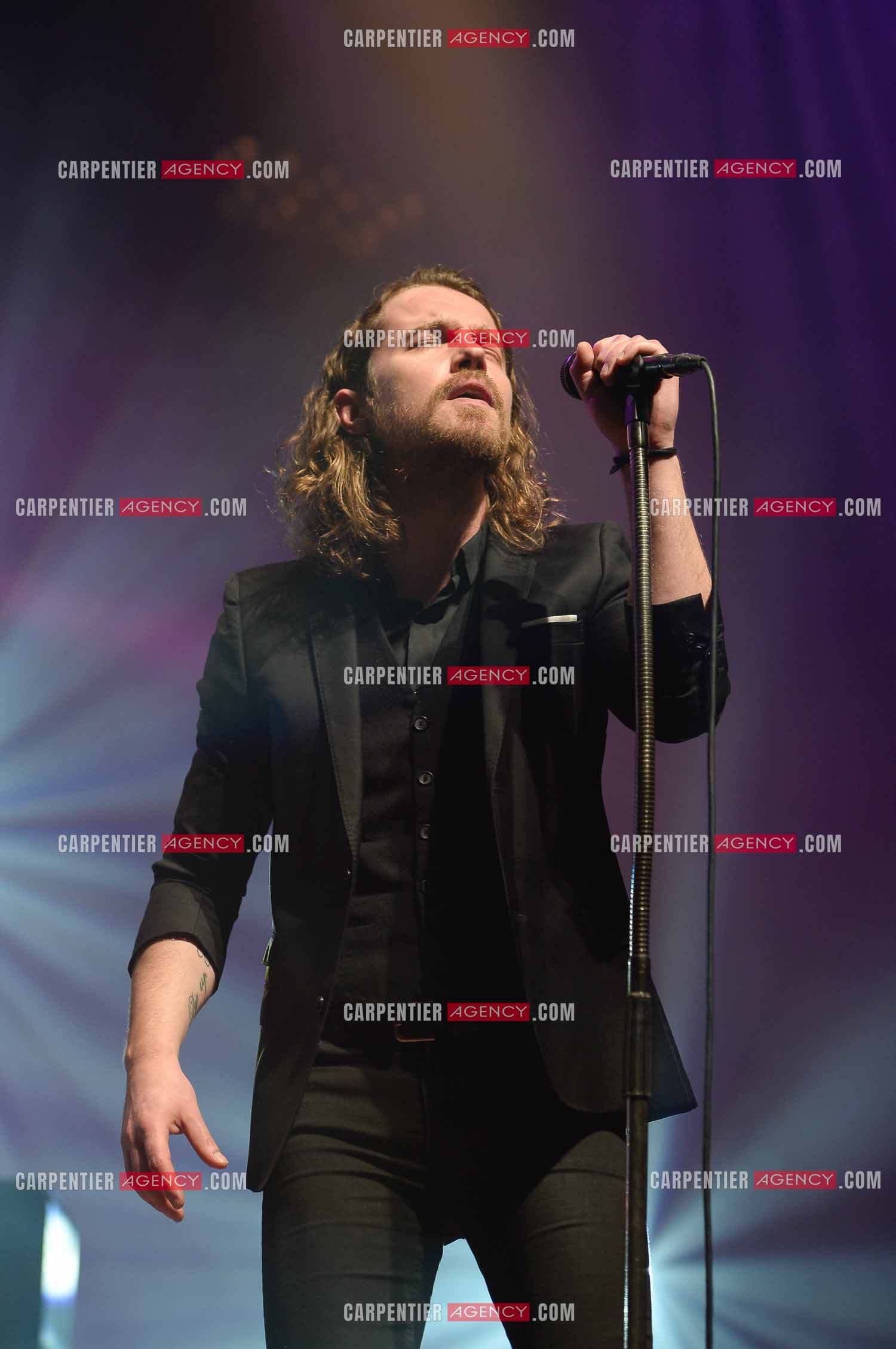 Le chanteur Julien Doré en concert au Zénith de Paris en 2015.
