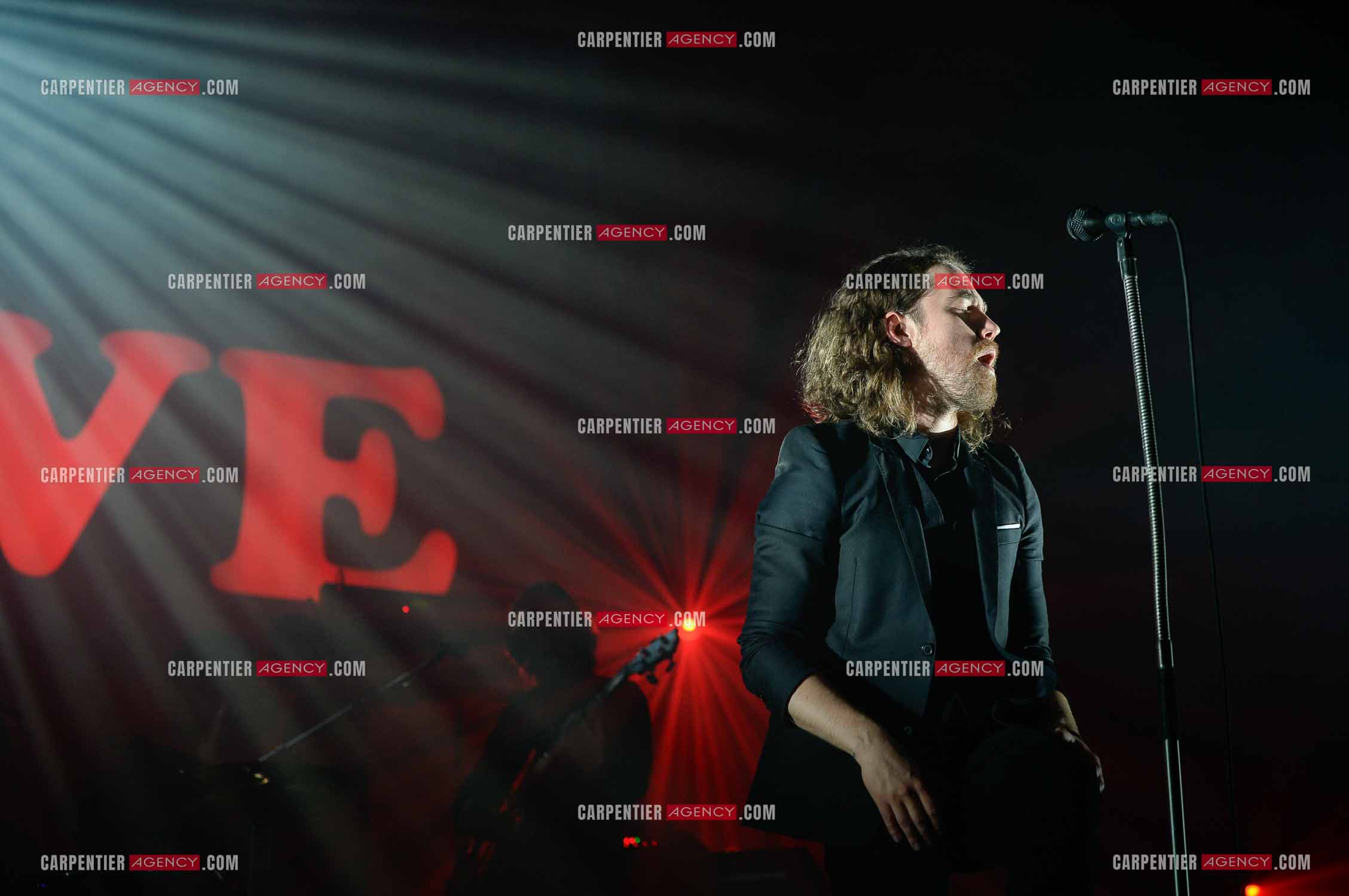 Le chanteur Julien Doré en concert au Zénith de Paris en 2015.
