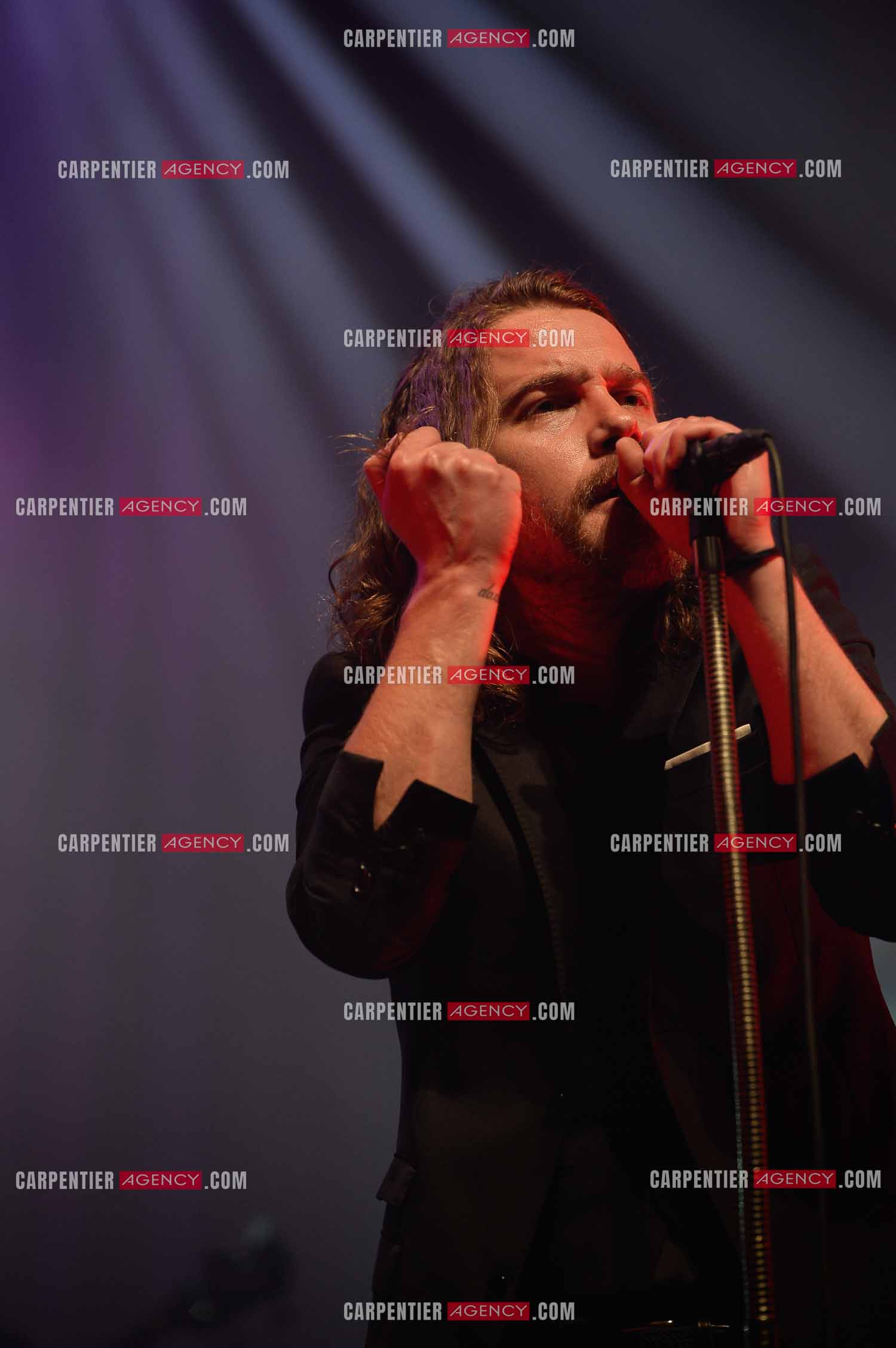 Le chanteur Julien Doré en concert au Zénith de Paris en 2015.