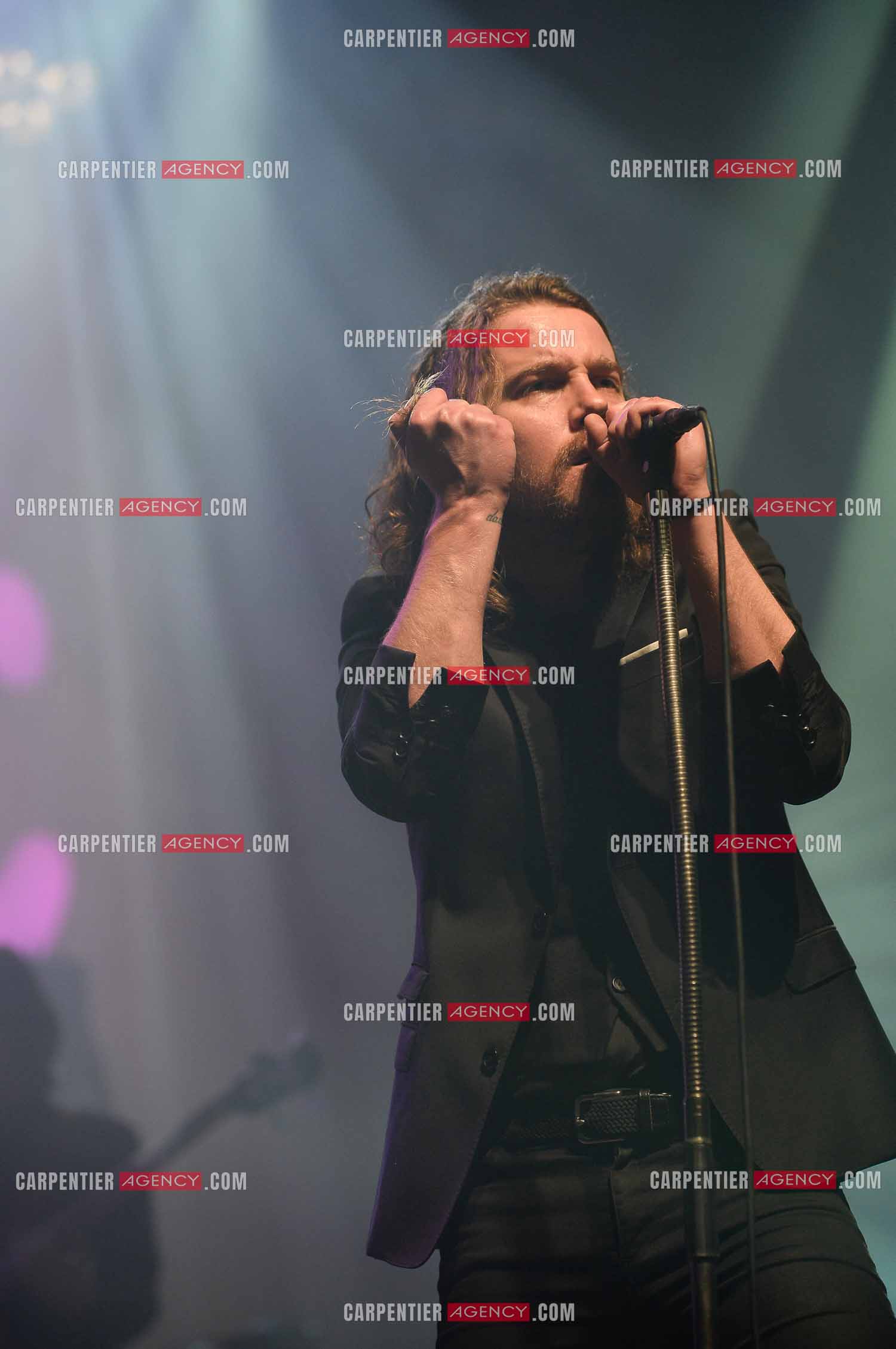 Le chanteur Julien Doré en concert au Zénith de Paris en 2015.