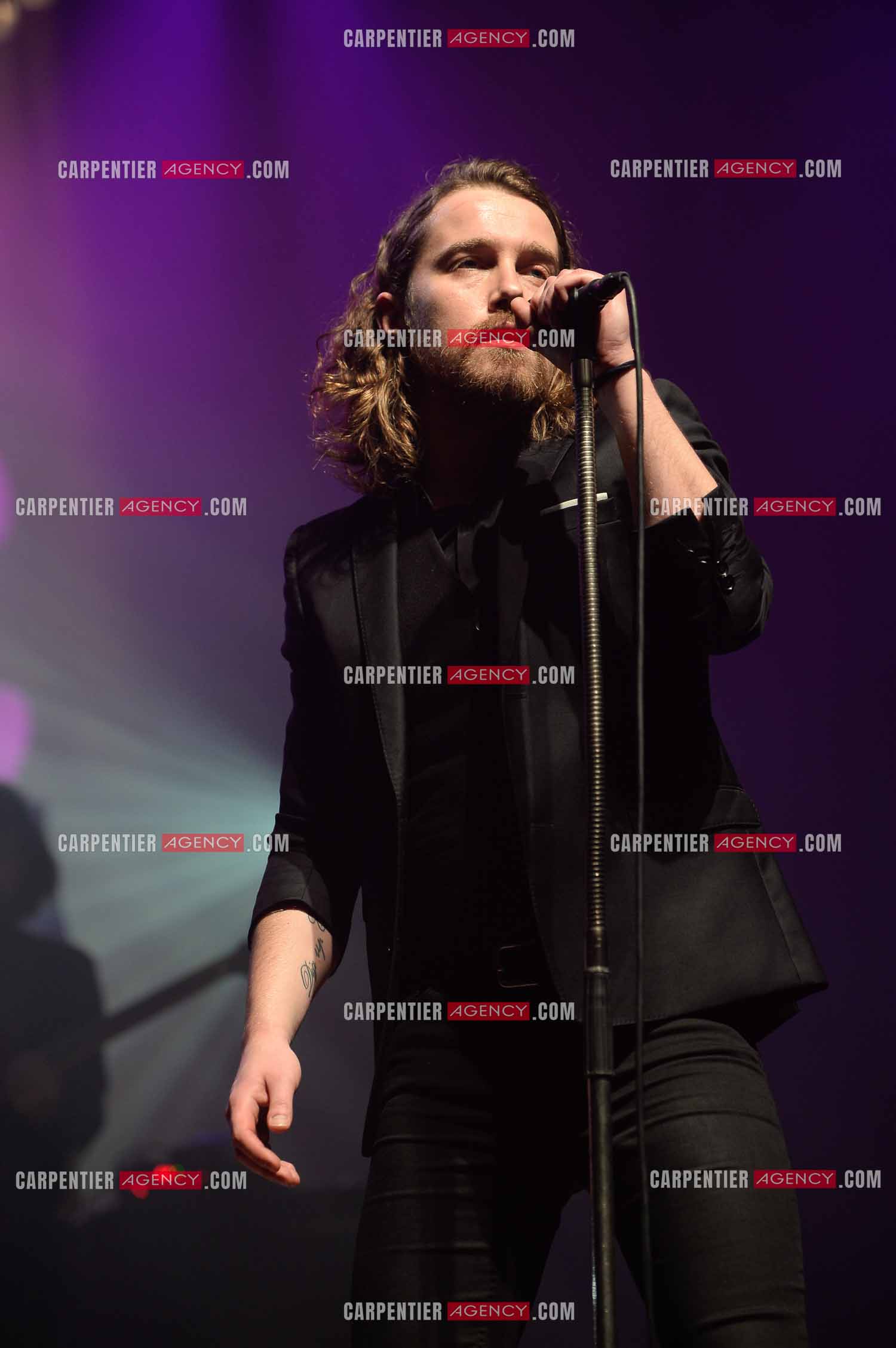 Le chanteur Julien Doré en concert au Zénith de Paris en 2015.