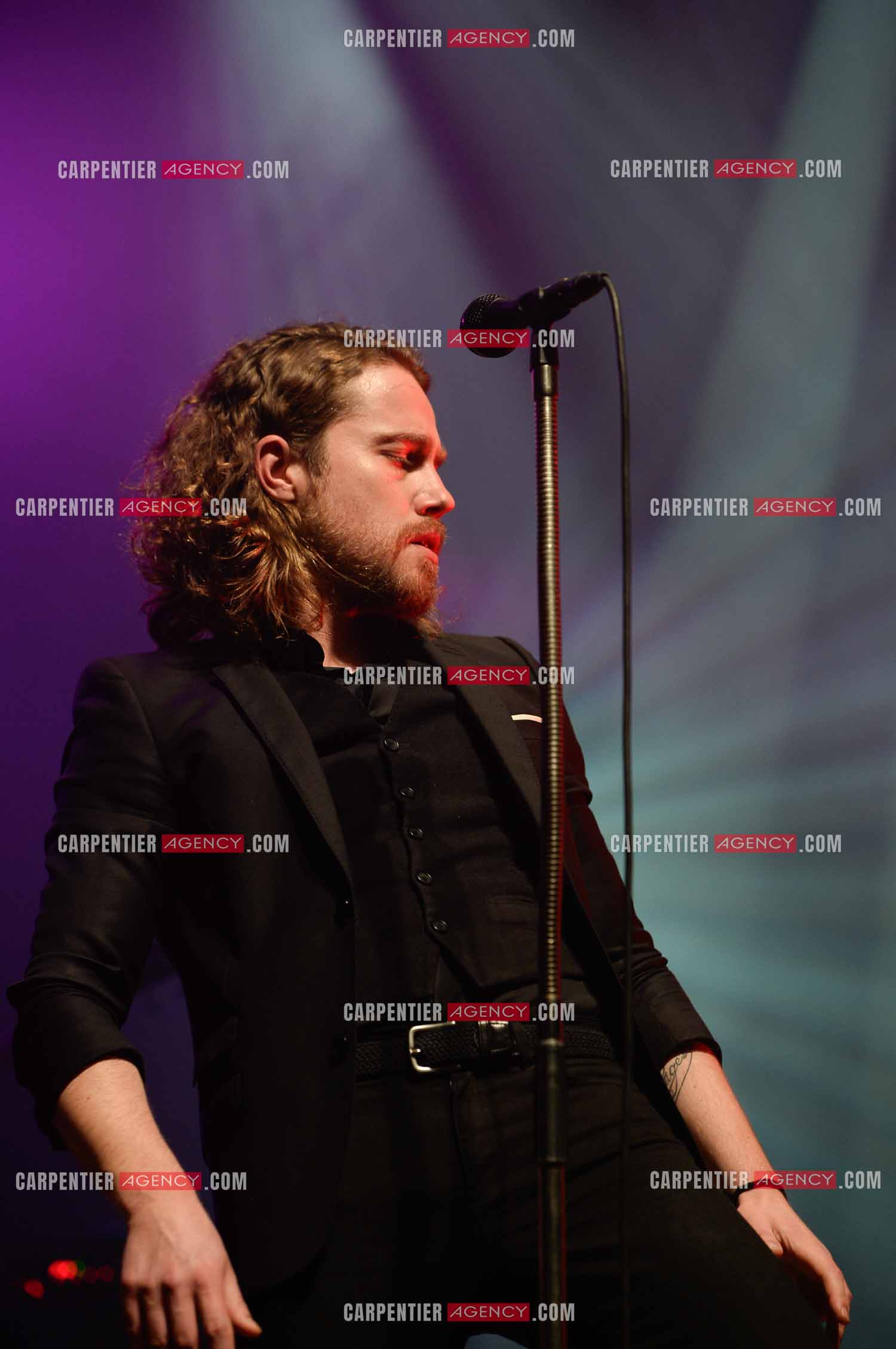 Le chanteur Julien Doré en concert au Zénith de Paris en 2015.
