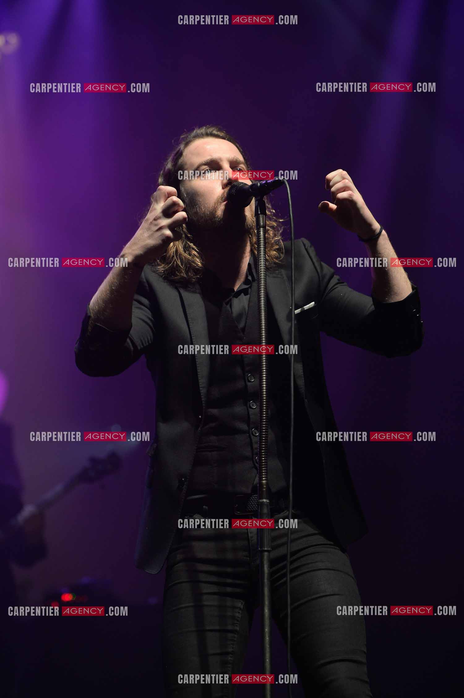 Le chanteur Julien Doré en concert au Zénith de Paris en 2015.