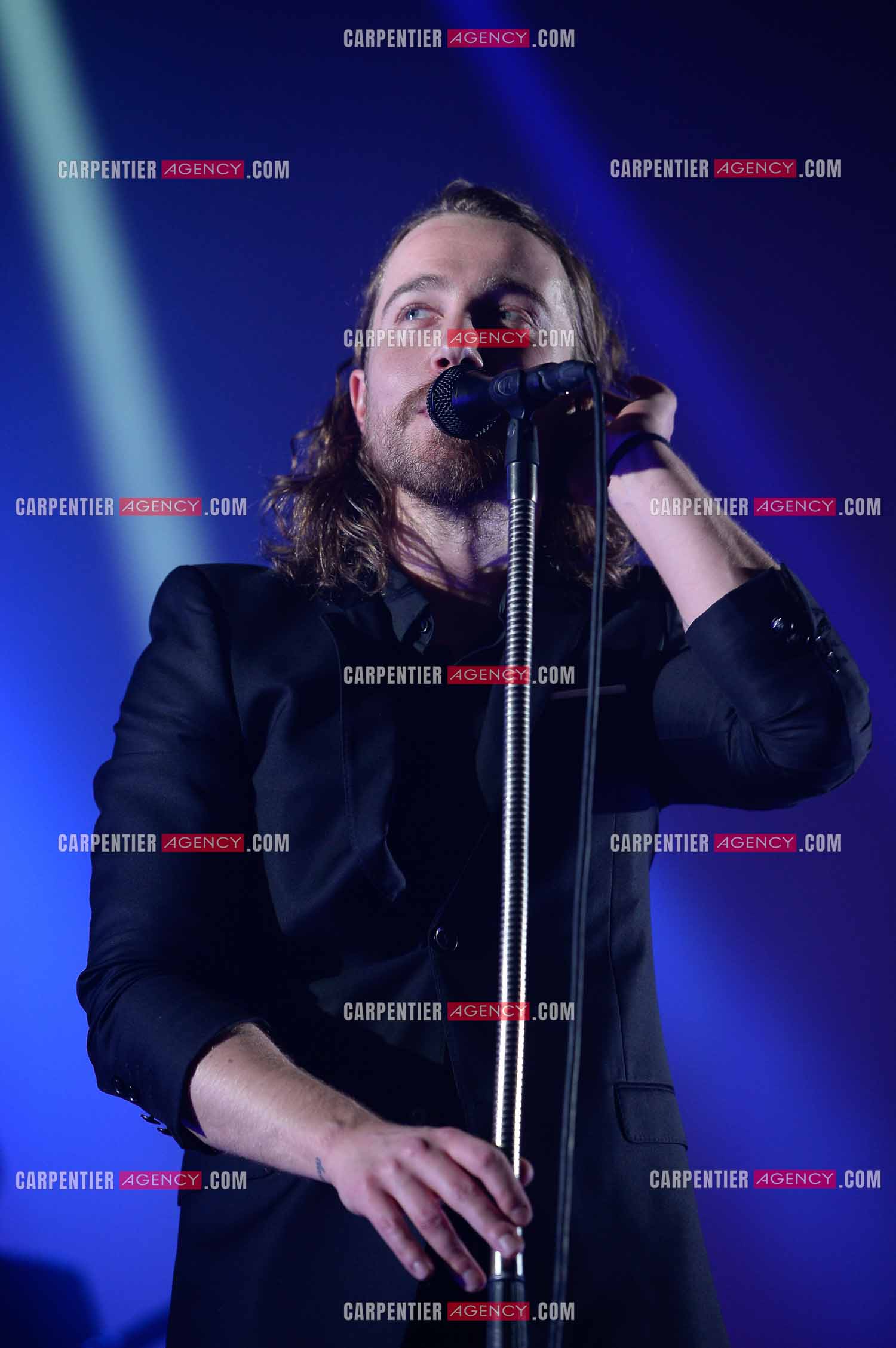 Le chanteur Julien Doré en concert au Zénith de Paris en 2015.