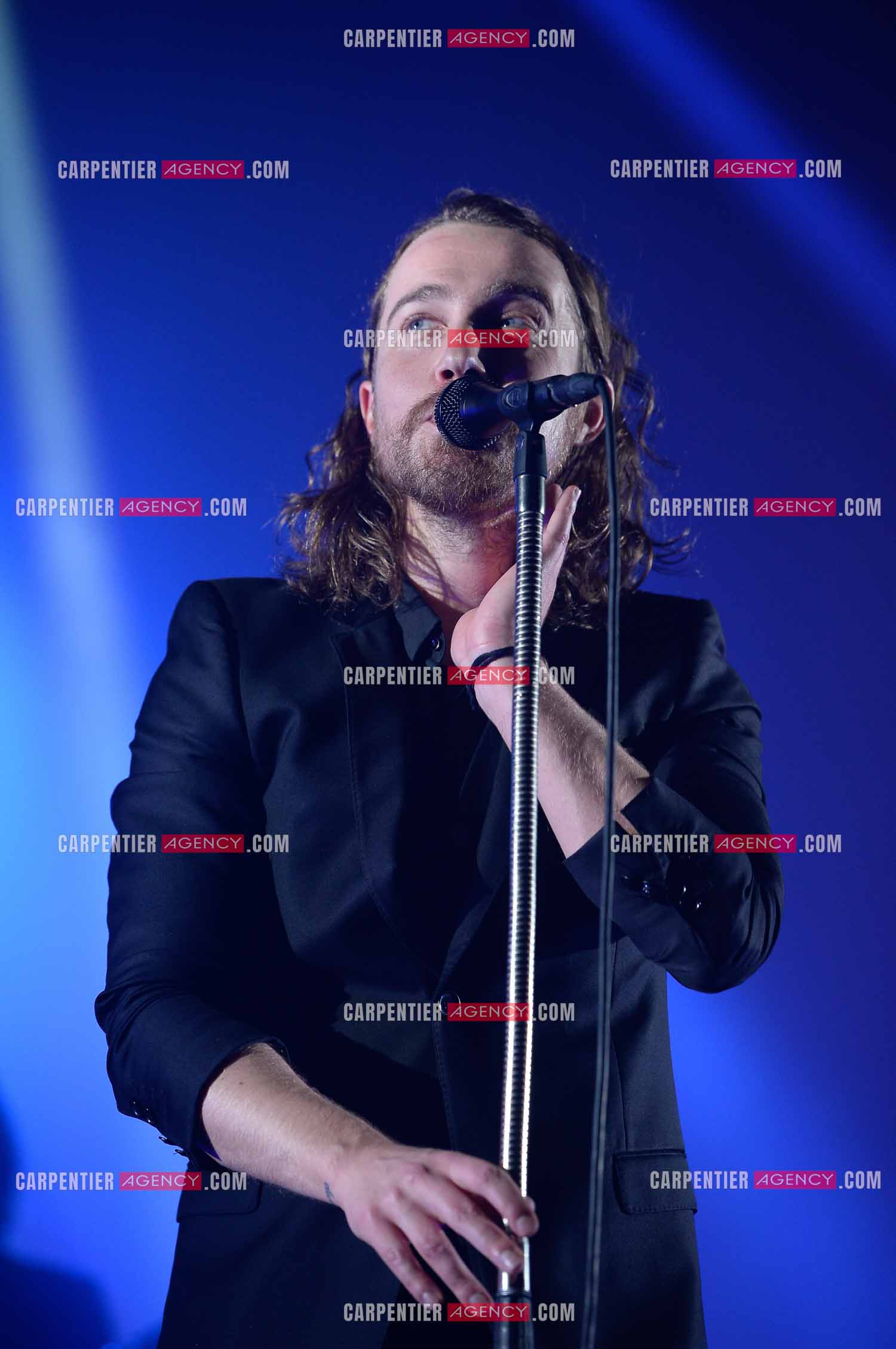 Le chanteur Julien Doré en concert au Zénith de Paris en 2015.