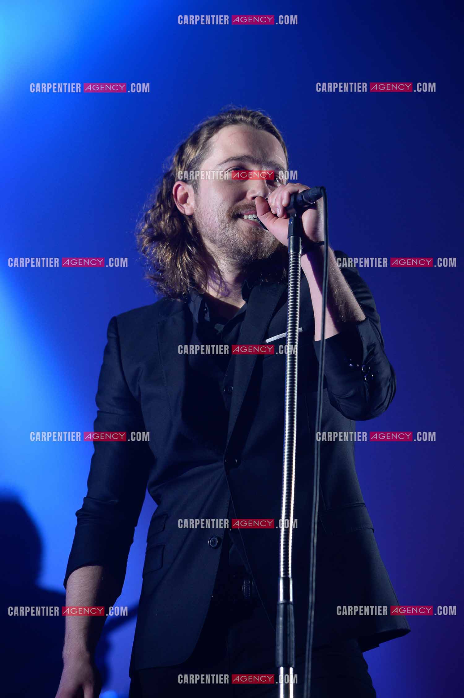 Le chanteur Julien Doré en concert au Zénith de Paris en 2015.