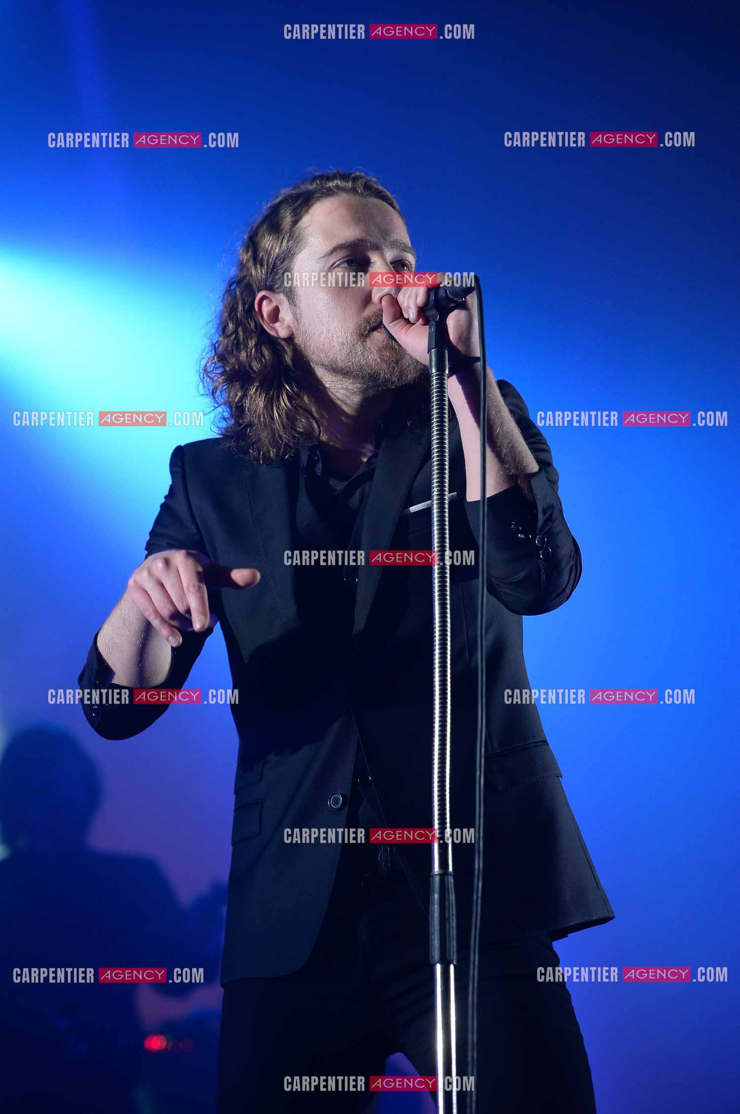 Le chanteur Julien Doré en concert au Zénith de Paris en 2015.