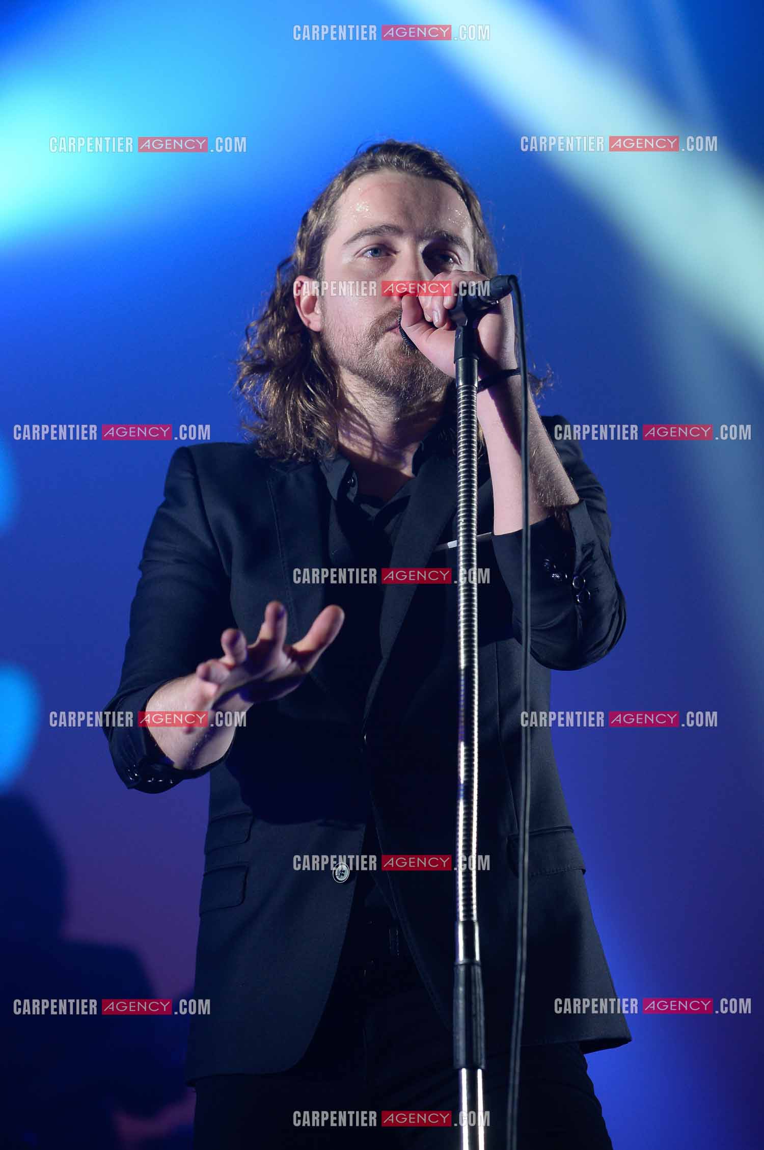 Le chanteur Julien Doré en concert au Zénith de Paris en 2015.