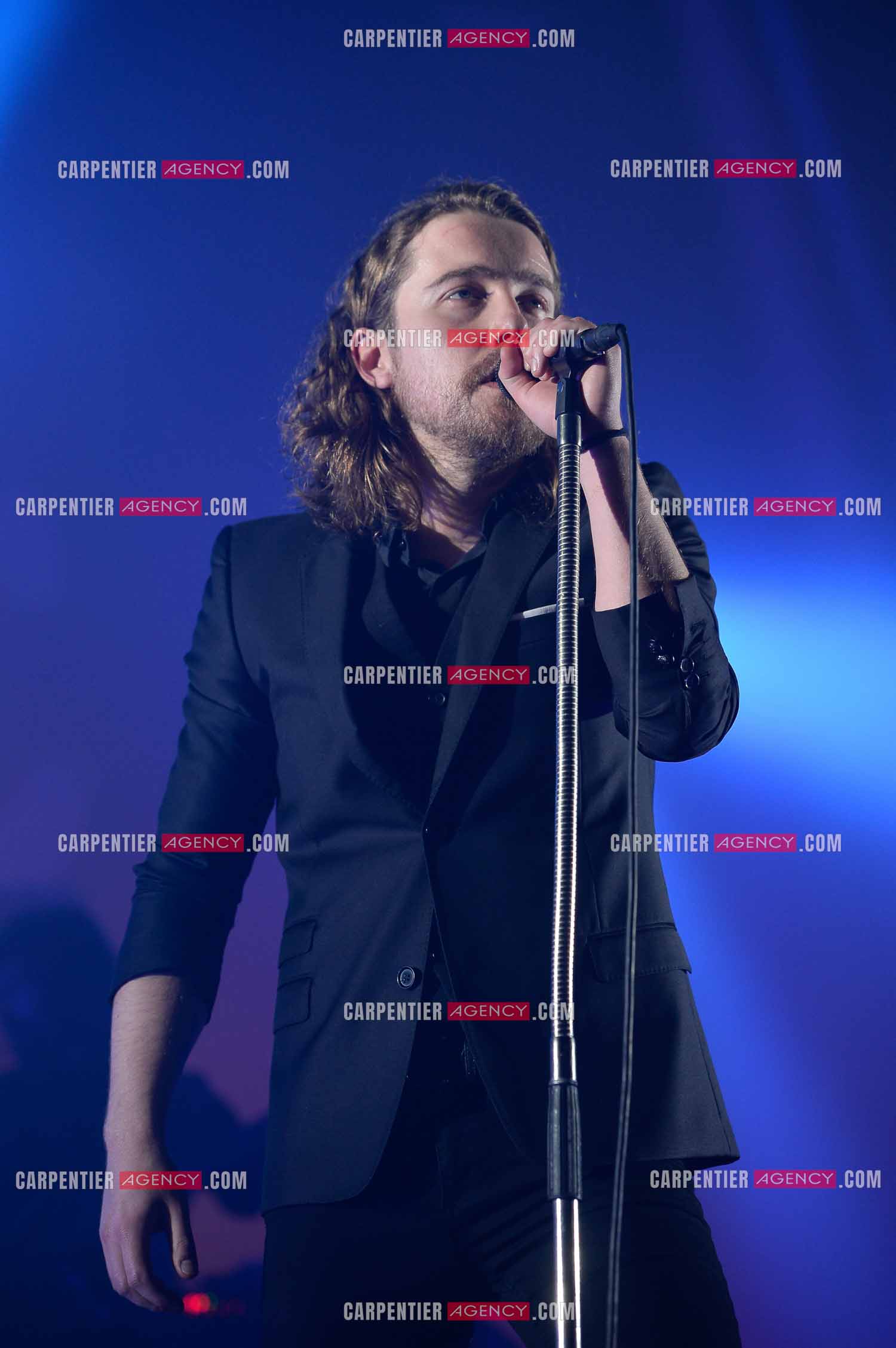 Le chanteur Julien Doré en concert au Zénith de Paris en 2015.