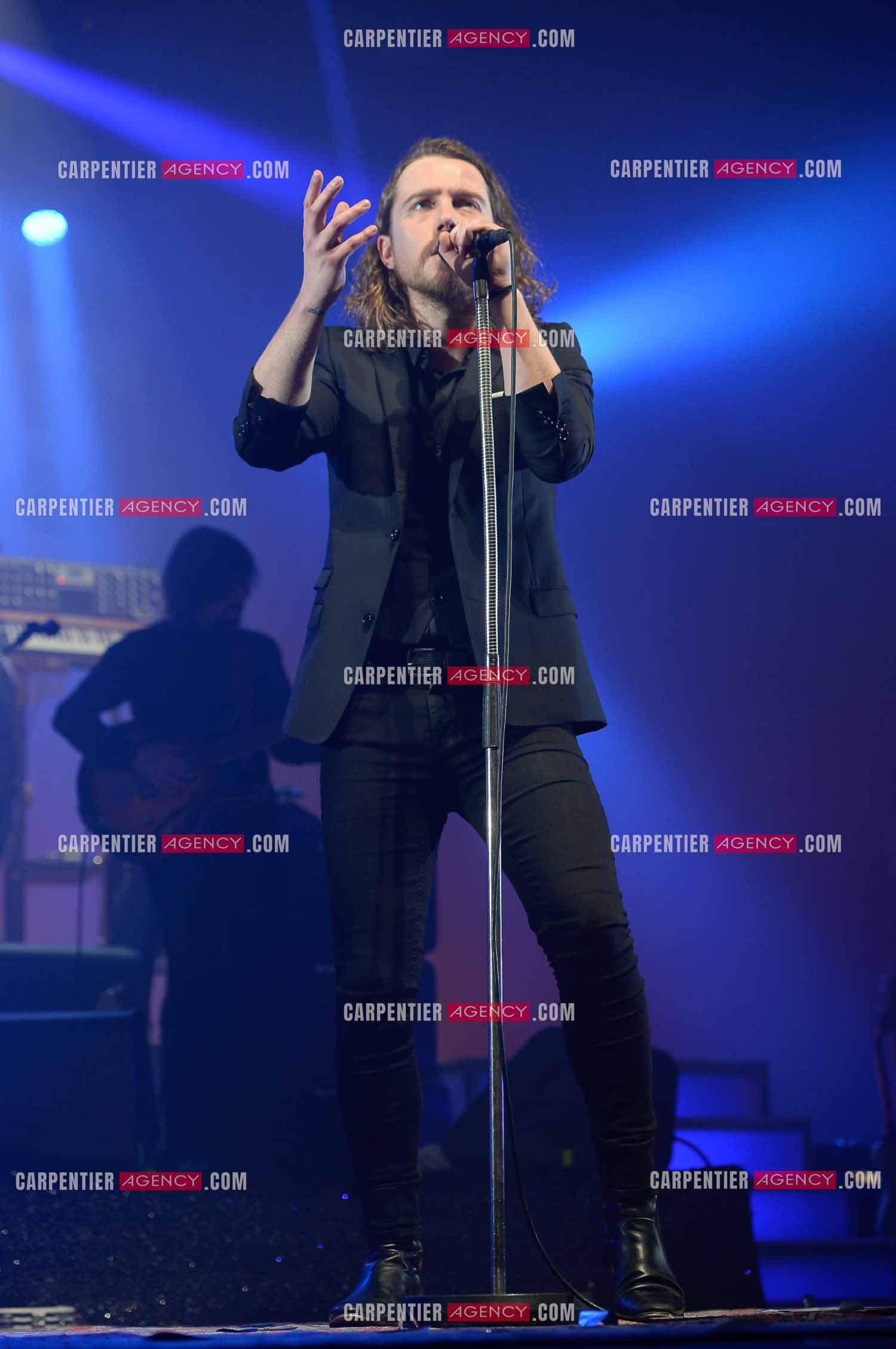 Le chanteur Julien Doré en concert au Zénith de Paris en 2015.