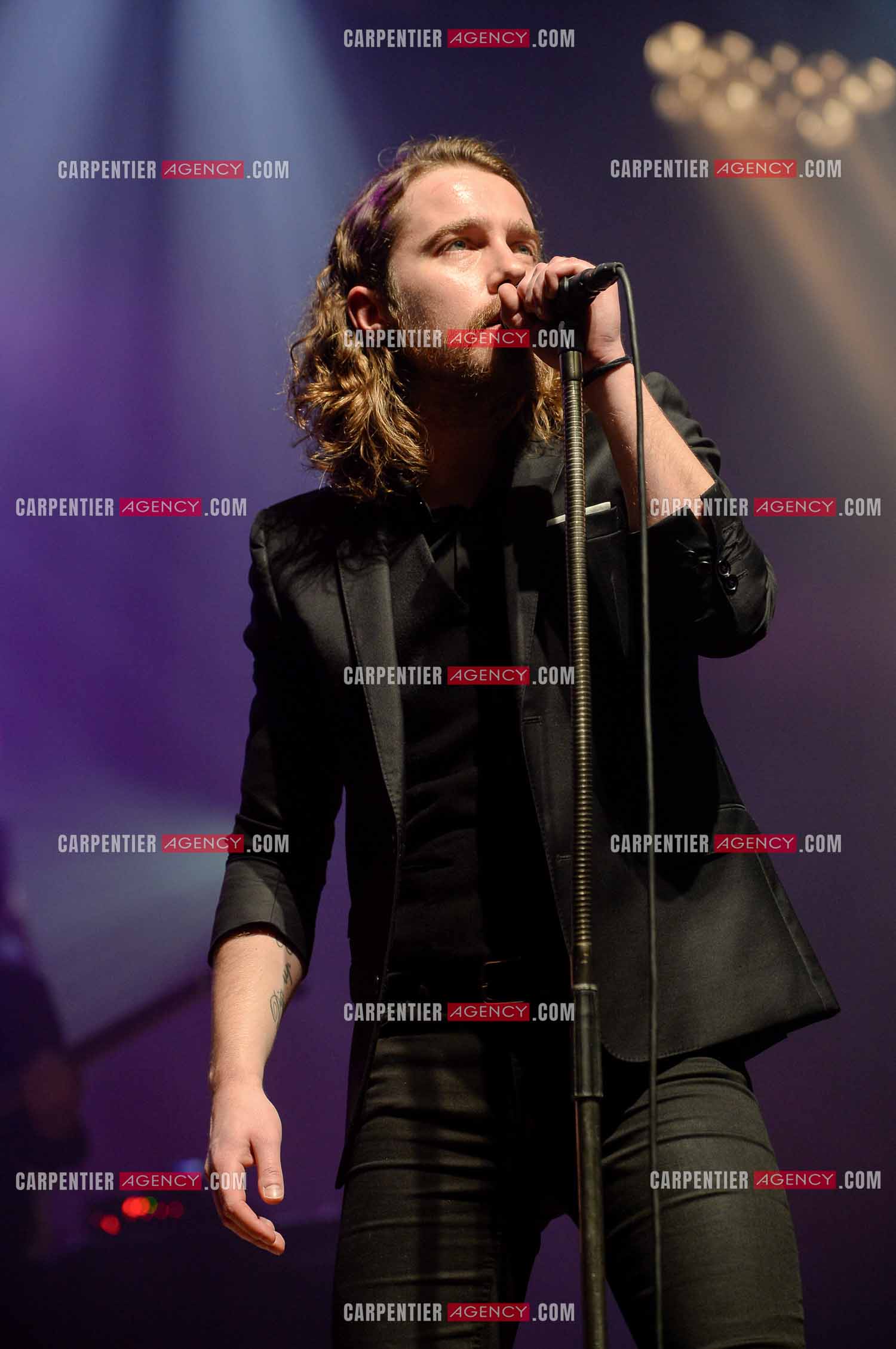 Le chanteur Julien Doré en concert au Zénith de Paris en 2015.