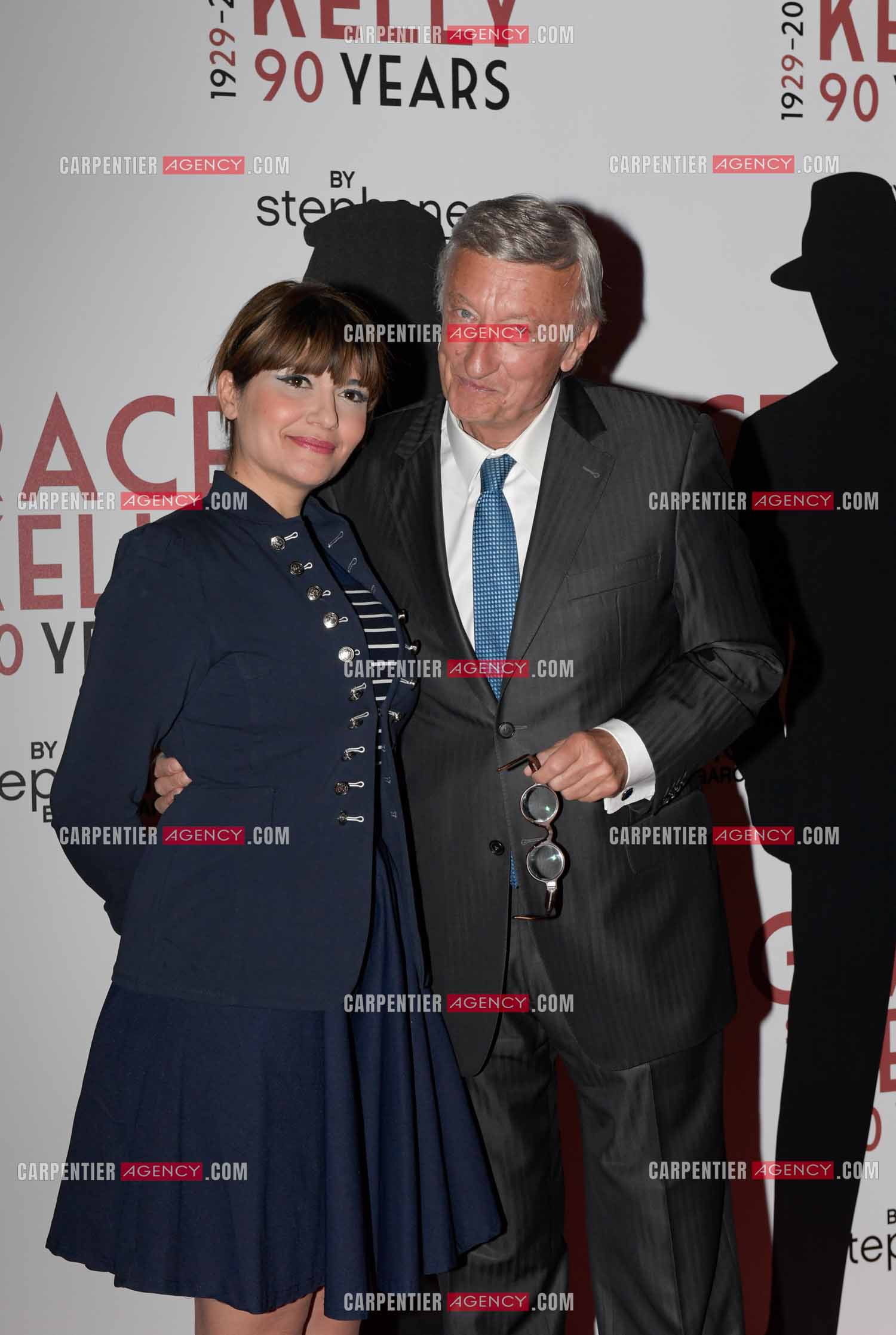 90 èm anniversaire de la naissance de la Princesse Grace Kelly avec comme invité principal le prince Albert II de Monaco le 18 avril 2019. Invité à cette soirée: L'humoriste Olivier Lejeune et sa compagne Laetitia Nahun.