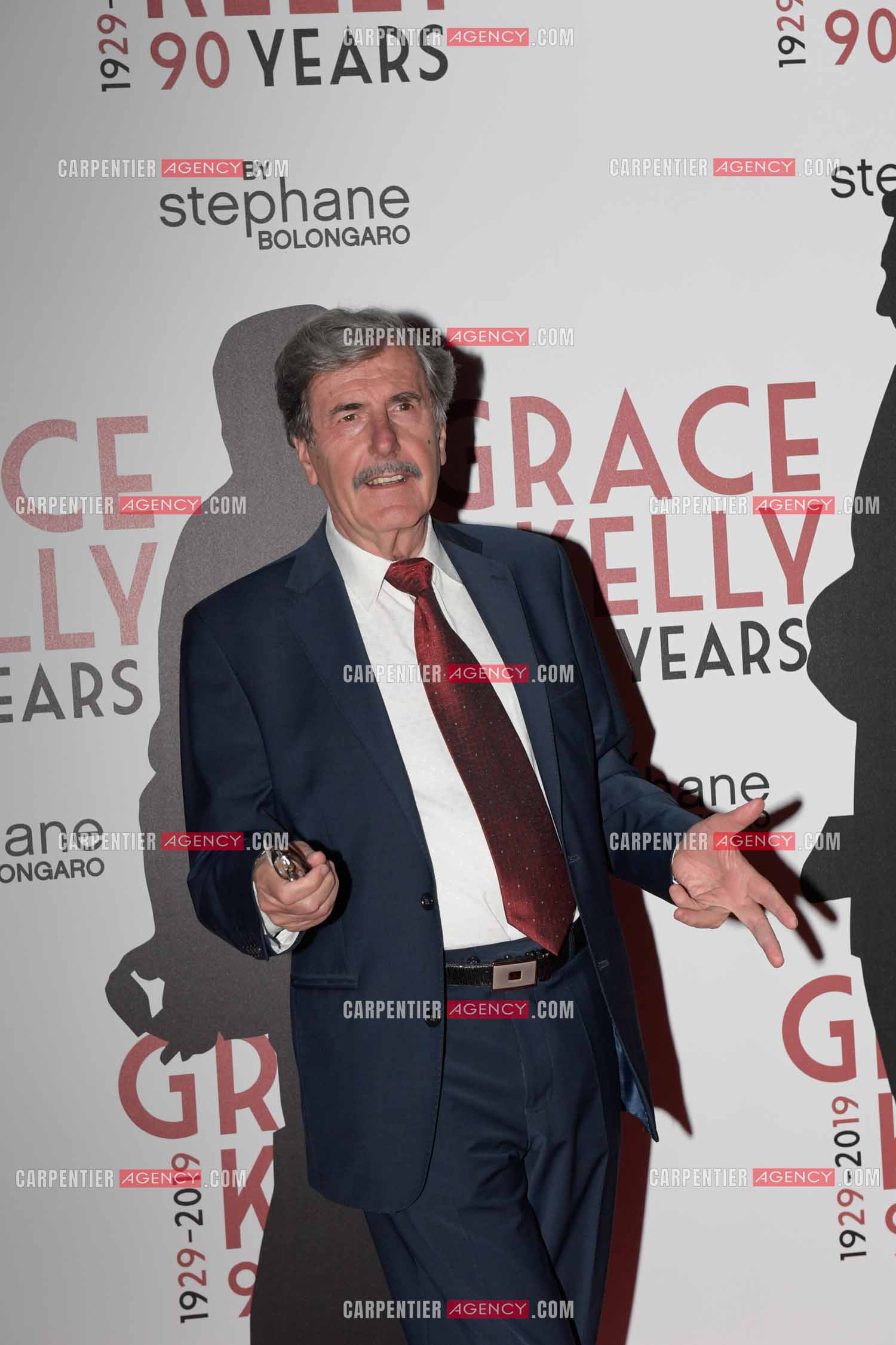 90 èm anniversaire de la naissance de la Princesse Grace Kelly avec comme invité principal le prince Albert II de Monaco le 18 avril 2019. Invité à cette soirée: Le comédien Bernard Menez.