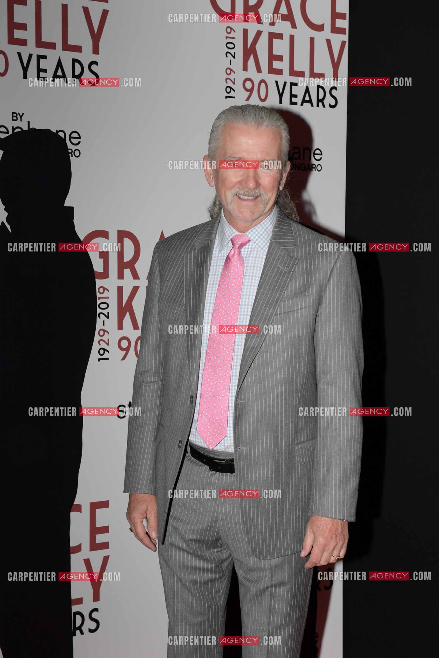 90 èm anniversaire de la naissance de la Princesse Grace Kelly avec comme invité principal le prince Albert II de Monaco le 18 avril 2019. Invité à cette soirée: L'acteur Américain Patrick Duffy.