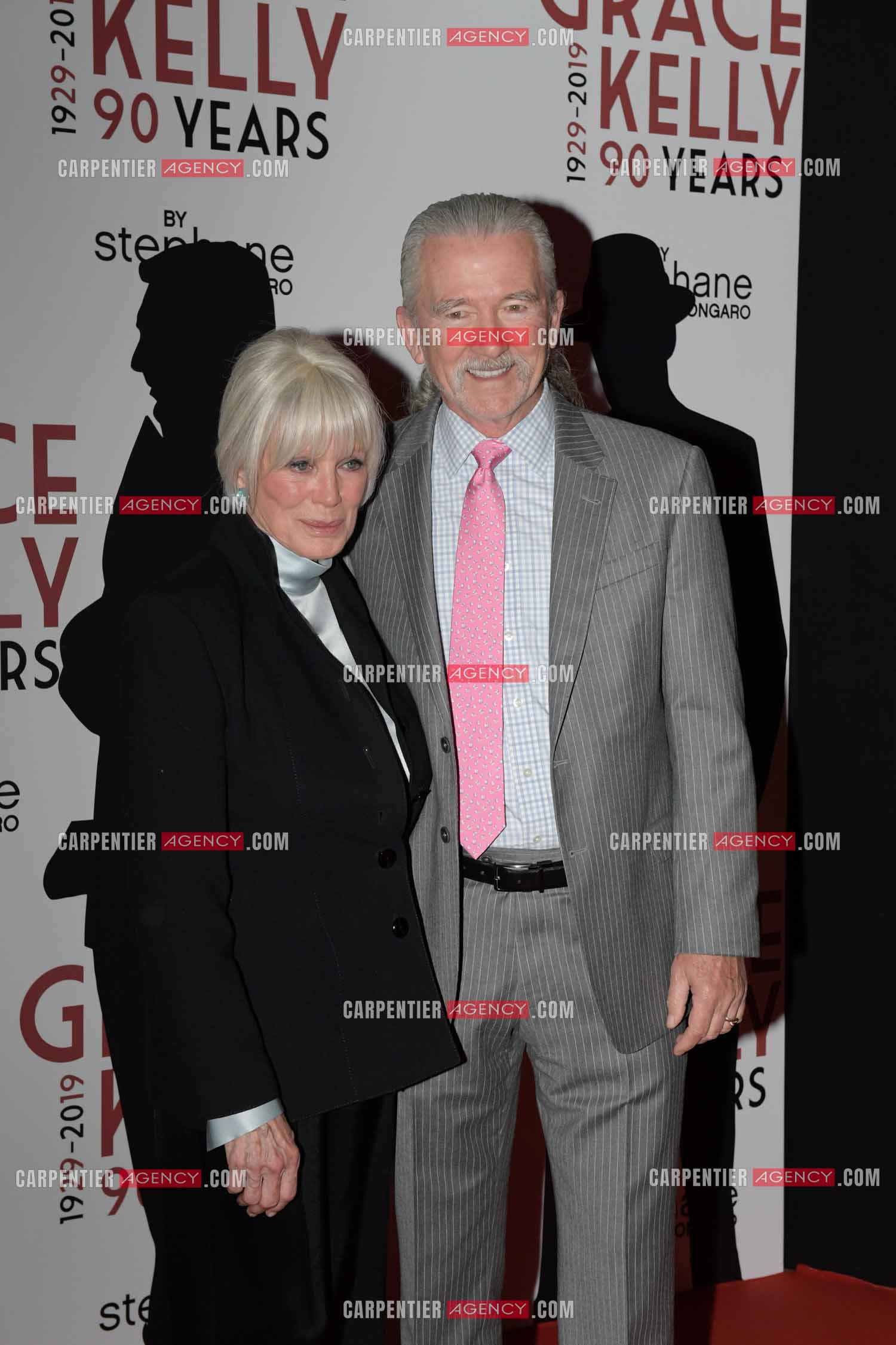 90 èm anniversaire de la naissance de la Princesse Grace Kelly avec comme invité principal le prince Albert II de Monaco le 18 avril 2019. Invité à cette soirée: L'actrice Américaine Linda Evans et l'acteur Américain Patrick Duffy.