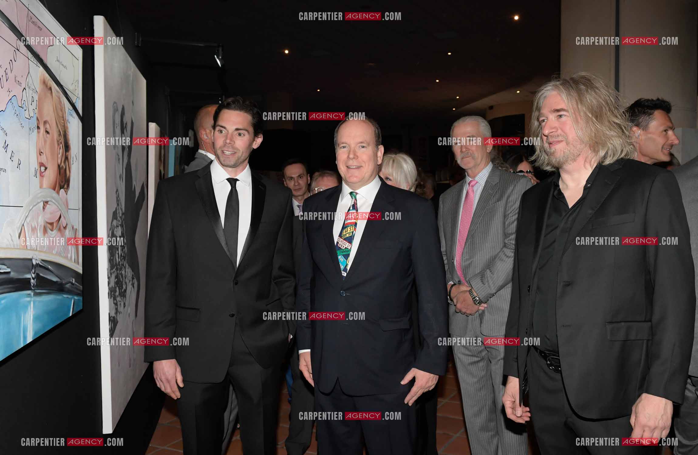 90 èm anniversaire de la naissance de la Princesse Grace Kelly avec comme invité principal le prince Albert II de Monaco le 18 avril 2019. Invité à cette soirée: Le prince Albert II, Patrick Duffy et Stéphane Bolongaro.