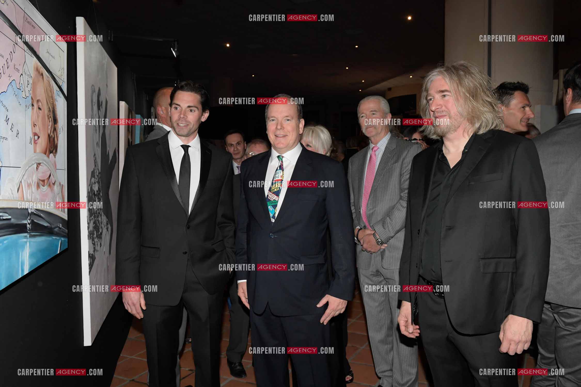 90 èm anniversaire de la naissance de la Princesse Grace Kelly avec comme invité principal le prince Albert II de Monaco le 18 avril 2019. Invité à cette soirée: Le prince Albert II, Patrick Duffy et Stéphane Bolongaro.