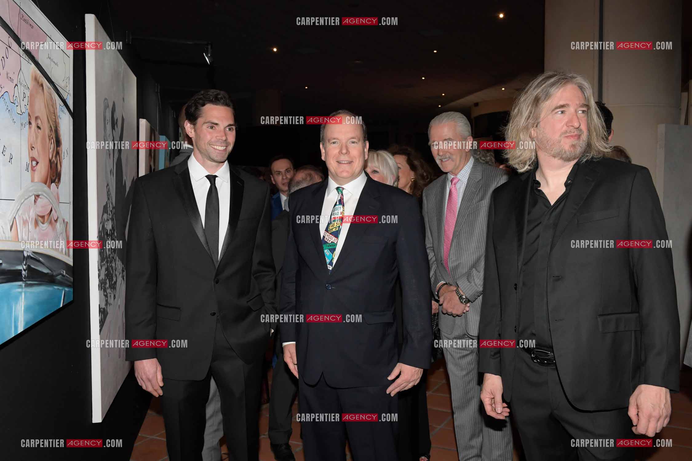 90 èm anniversaire de la naissance de la Princesse Grace Kelly avec comme invité principal le prince Albert II de Monaco le 18 avril 2019. Invité à cette soirée: Le prince Albert II, Patrick Duffy et Stéphane Bolongaro.