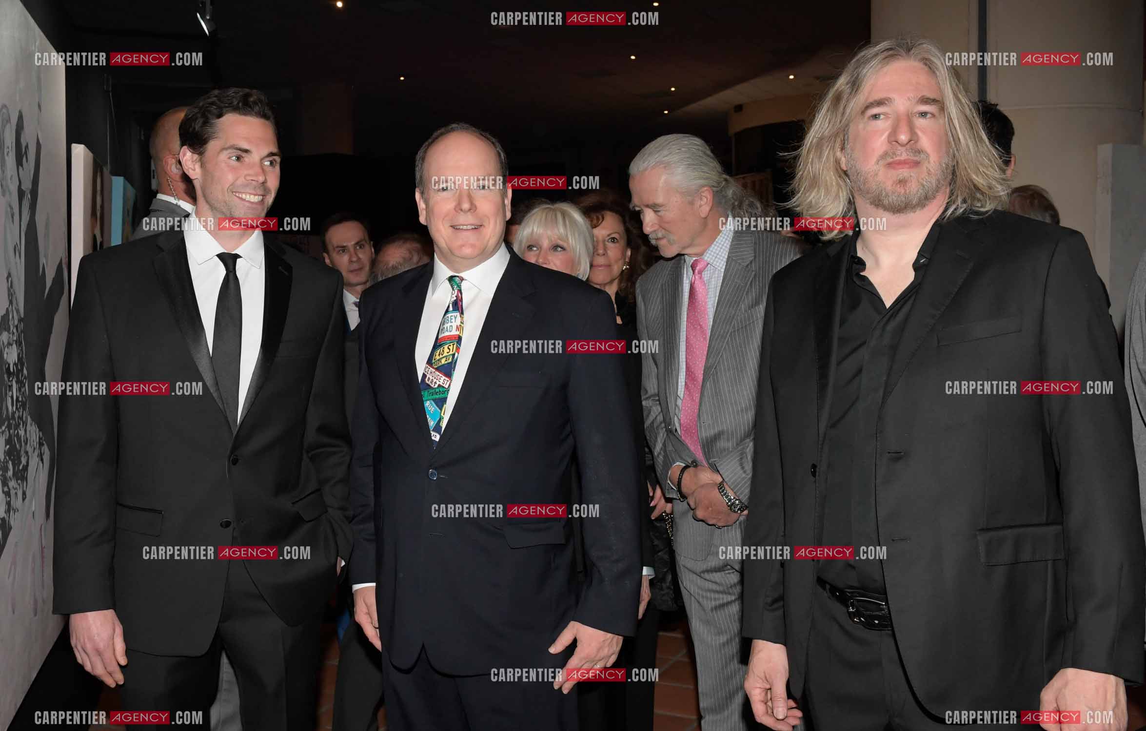 90 èm anniversaire de la naissance de la Princesse Grace Kelly avec comme invité principal le prince Albert II de Monaco le 18 avril 2019. Invité à cette soirée: Le prince Albert II, Patrick Duffy et Stéphane Bolongaro.