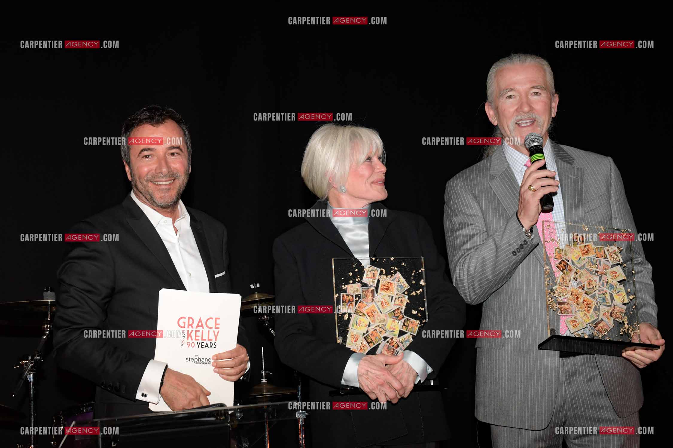 90 èm anniversaire de la naissance de la Princesse Grace Kelly avec comme invité principal le prince Albert II de Monaco le 18 avril 2019. Invité à cette soirée: Bernard Montiel, l'actrice Américaine Linda Evans et l'acteur Américain Patrick Duffy.