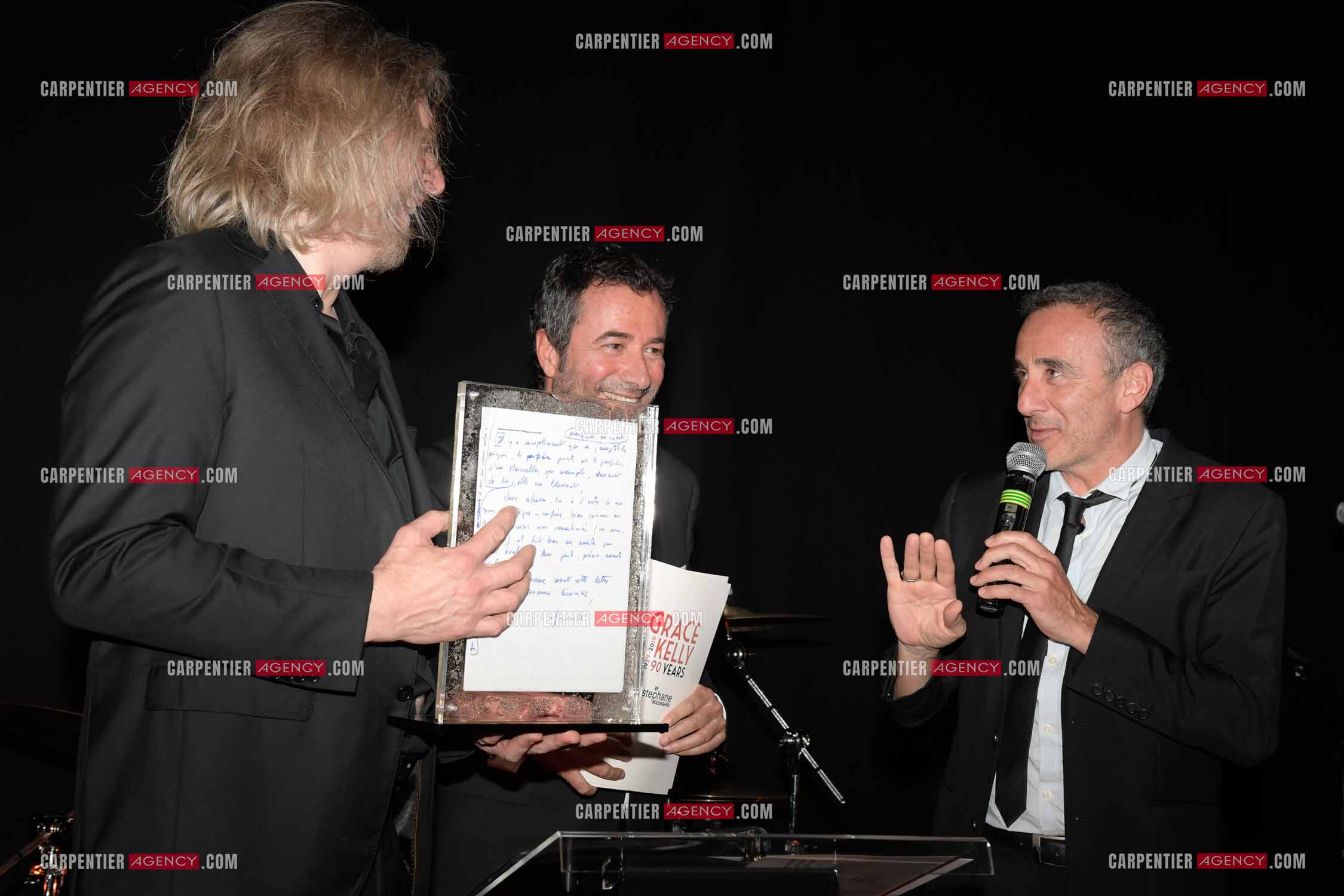 90 èm anniversaire de la naissance de la Princesse Grace Kelly avec comme invité principal le prince Albert II de Monaco le 18 avril 2019. Invité à cette soirée: L'artiste Niçois Stéphane Bolongaro , Bernard Montiel et l'humoriste Élie Semoun.