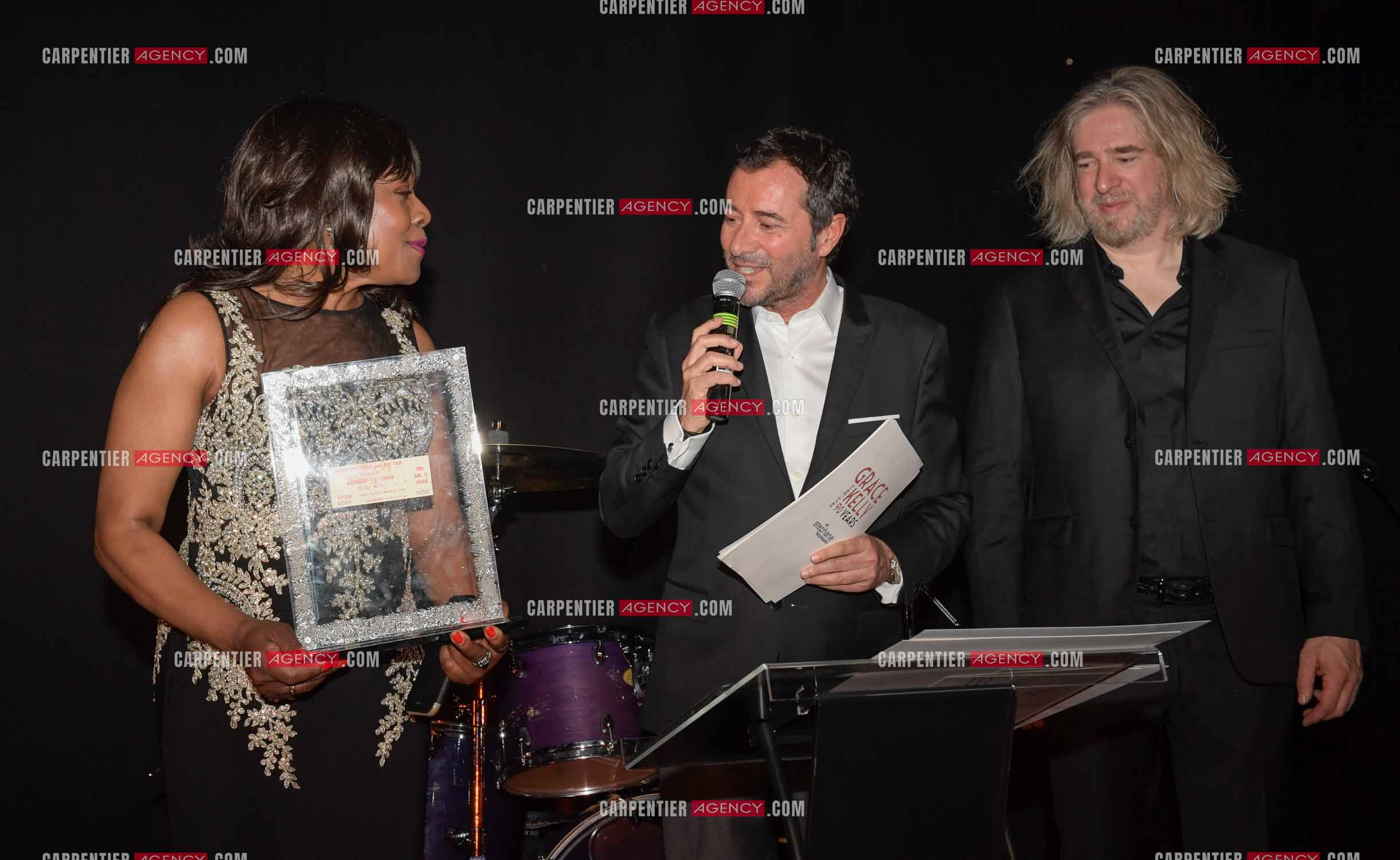 90 èm anniversaire de la naissance de la Princesse Grace Kelly avec comme invité principal le prince Albert II de Monaco le 18 avril 2019. Invité à cette soirée: La chanteuse Precious Wilson, l'artiste Niçois Stéphane Bolongaro et l'animateur Bernard Montiel.