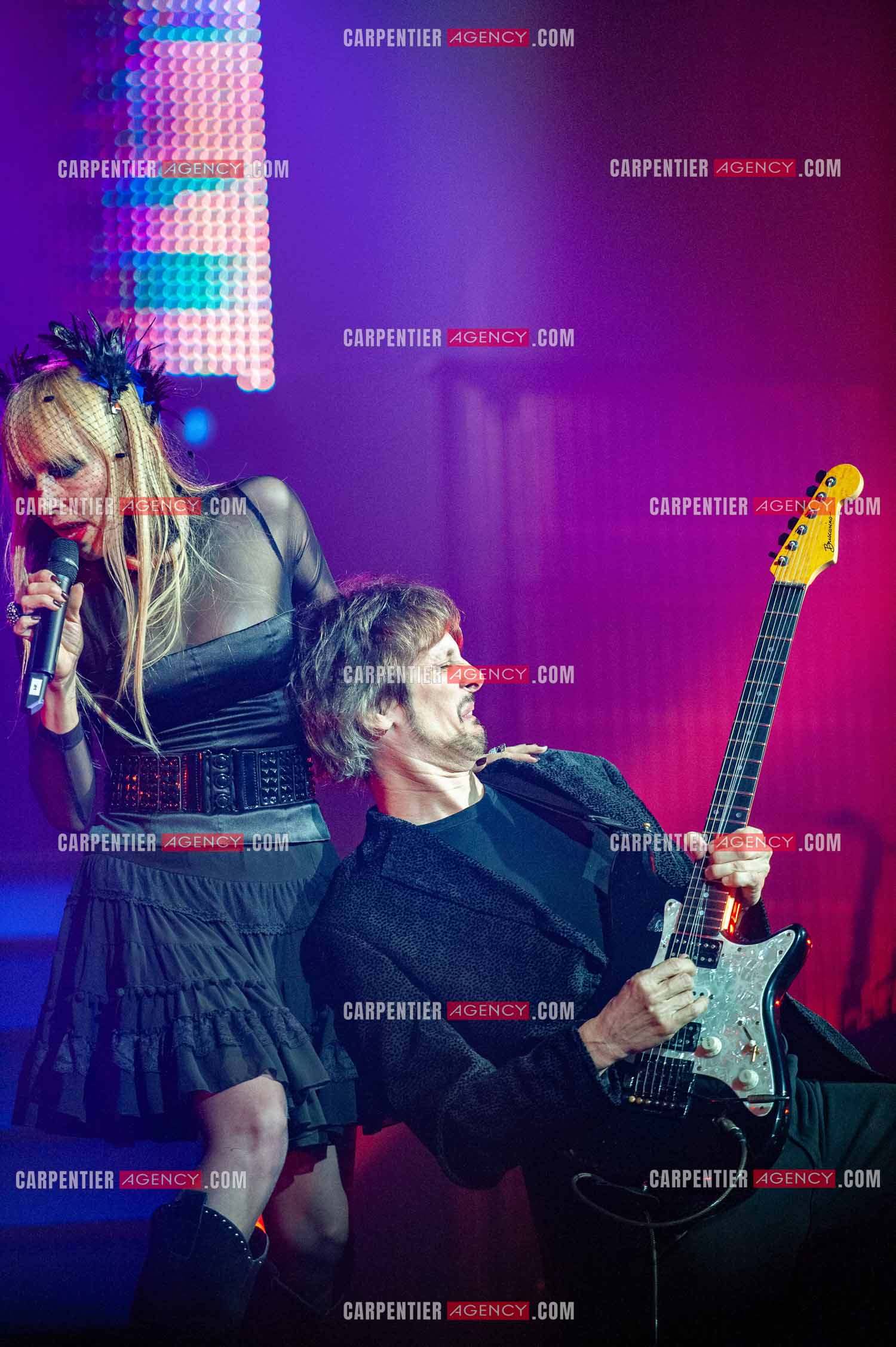 La chanteuse Jeanne Mas connue pour ses tubes “ Toute Première Fois et “ En Rouge et Noir “ dans la tournée RFM LOVE 80 au Zénith de Paris en 2010.        ( Exclusif )