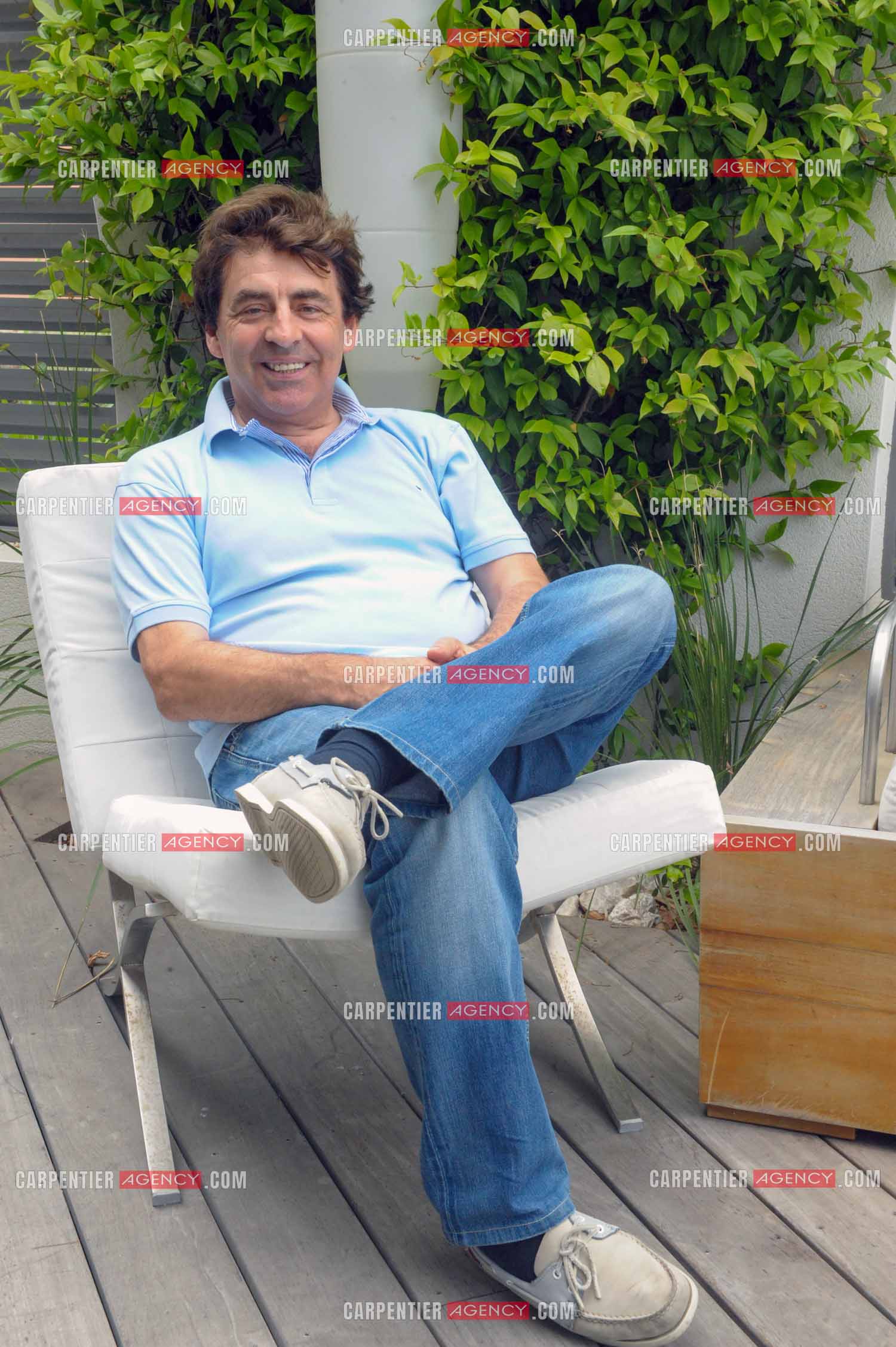 Le chanteur Claude Barzotti lors de ses vacances a Agde en 2013.         ( Exclusif )