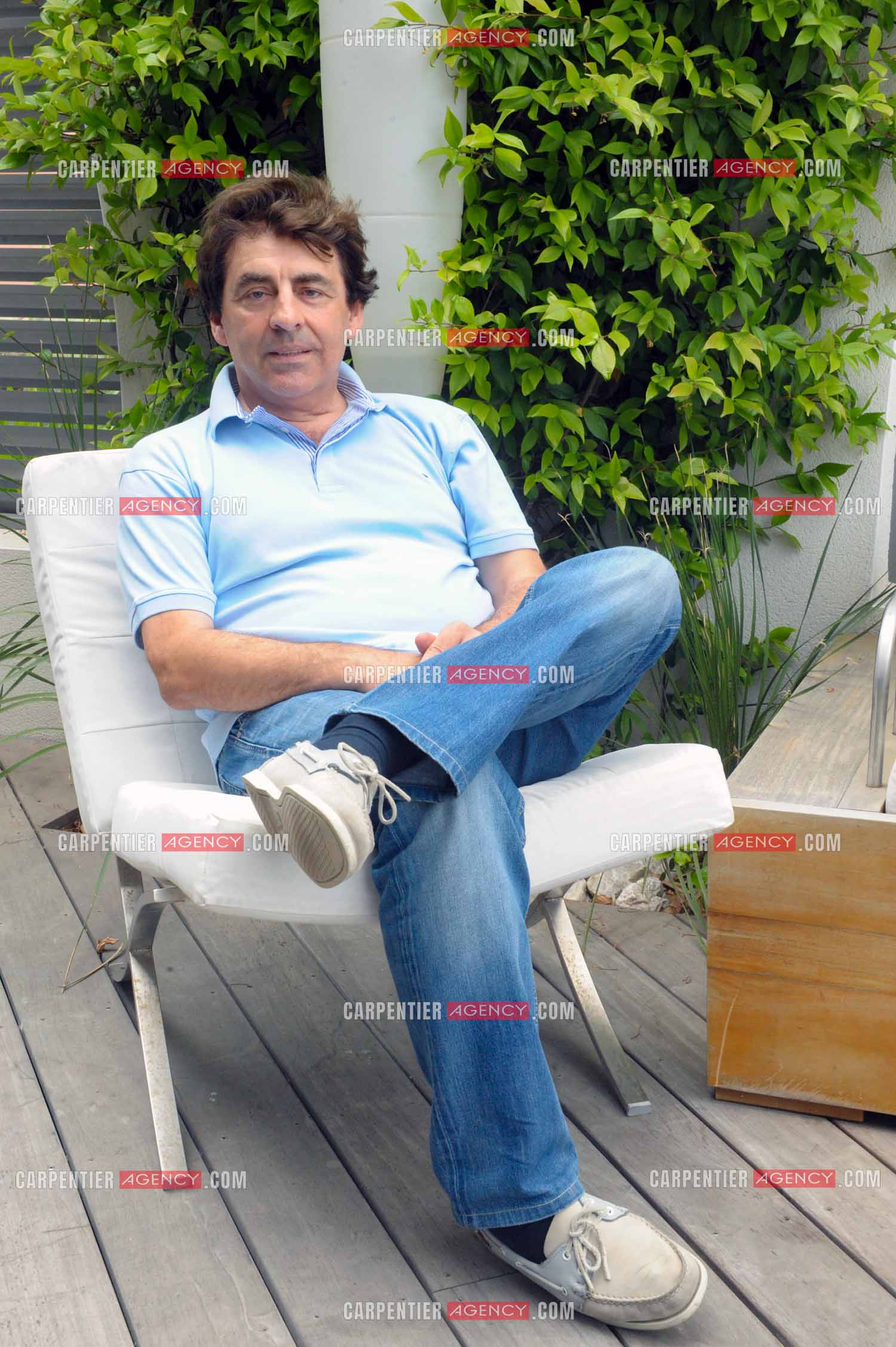 Le chanteur Claude Barzotti lors de ses vacances a Agde en 2013.         ( Exclusif )