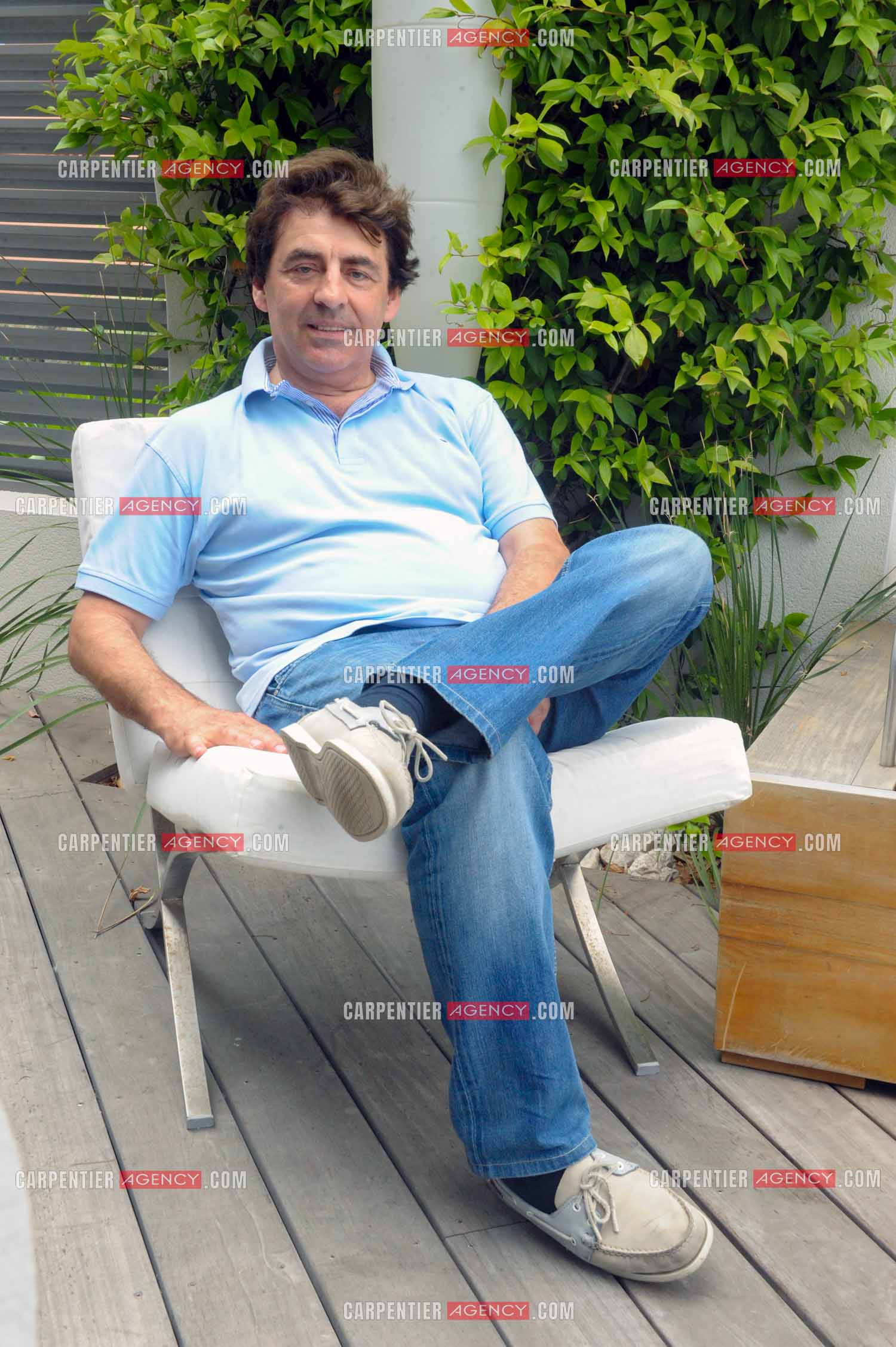 Le chanteur Claude Barzotti lors de ses vacances a Agde en 2013.         ( Exclusif )