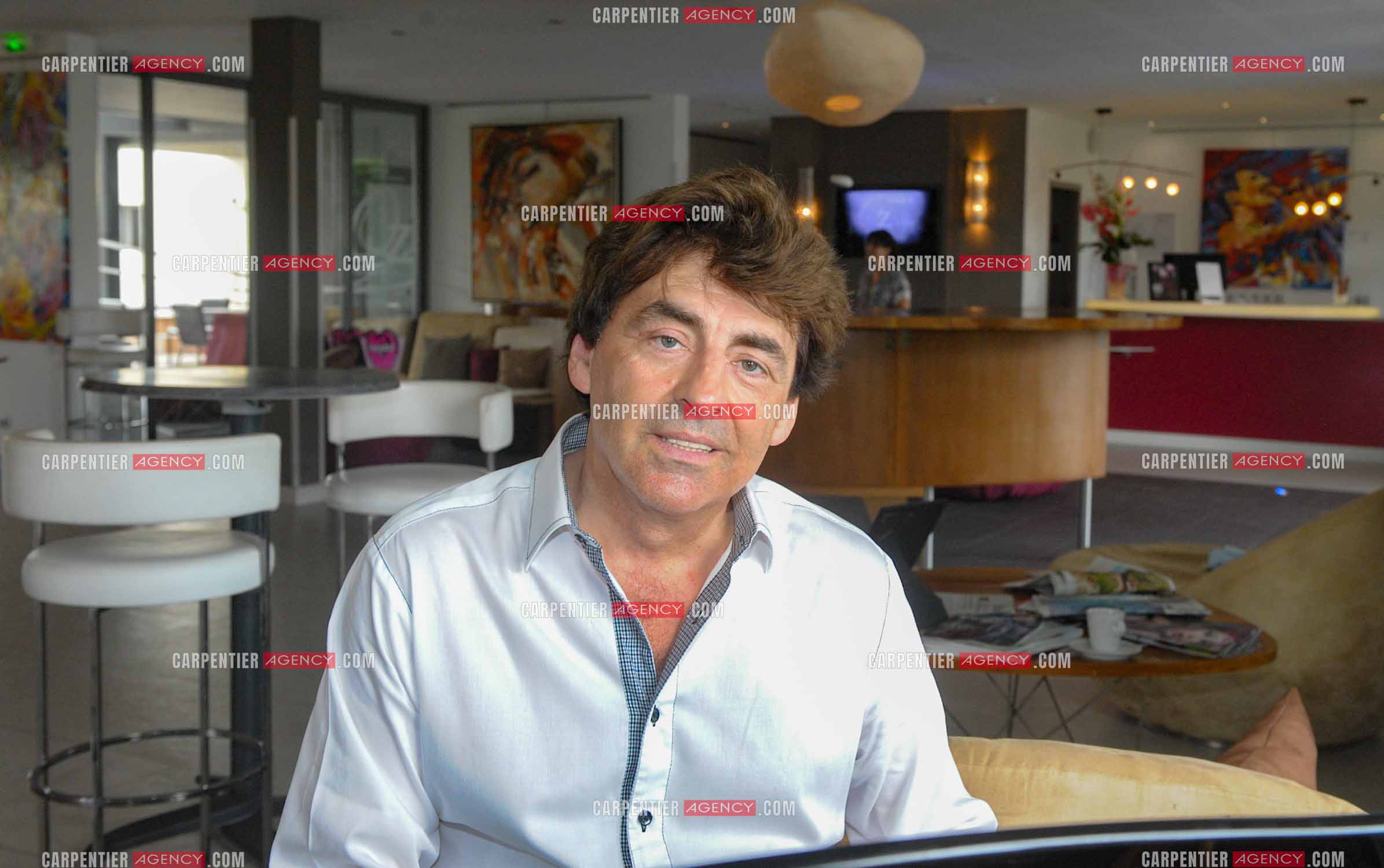 Le chanteur Claude Barzotti lors de ses vacances a Agde en 2013.         ( Exclusif )