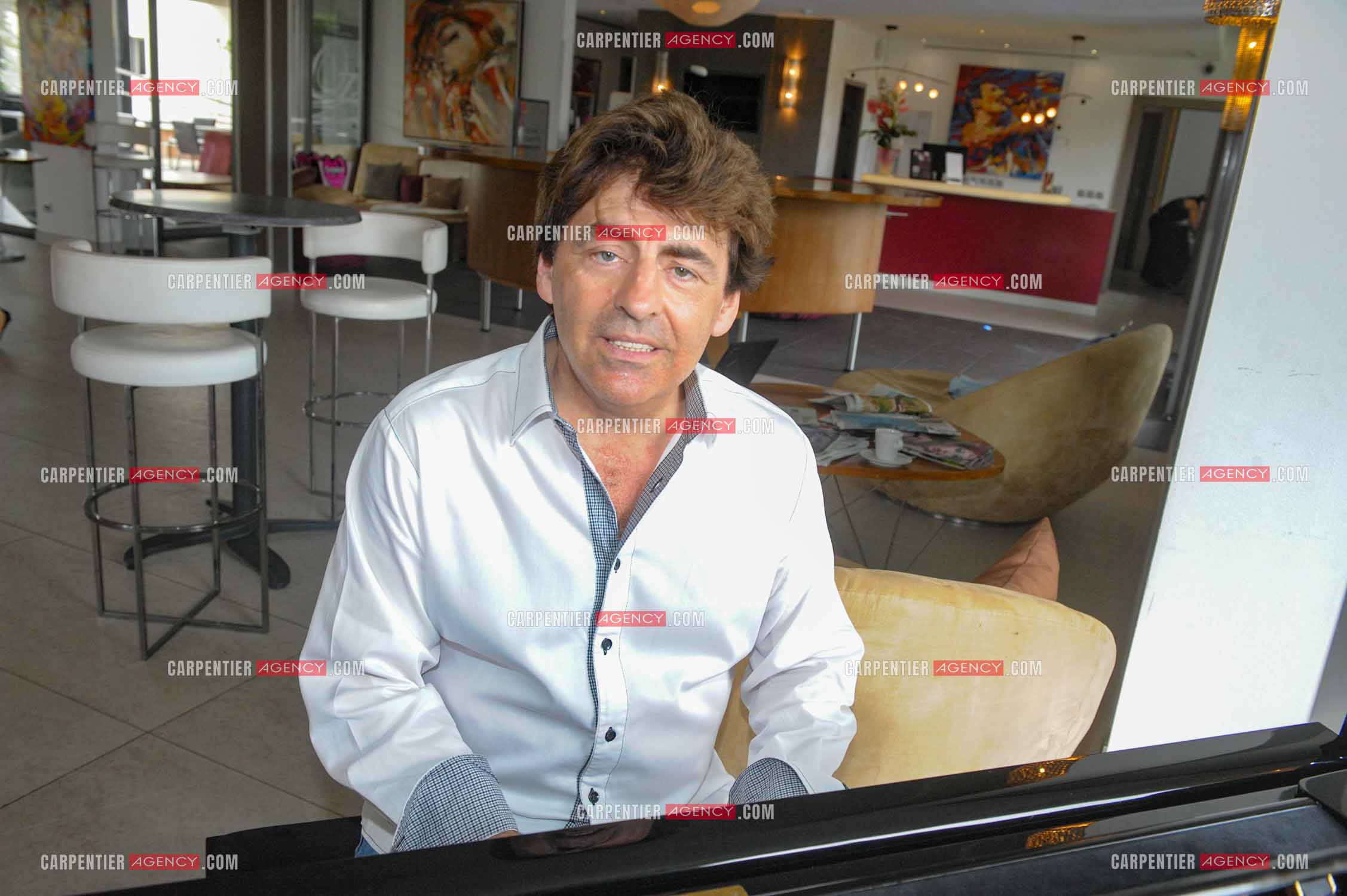 Le chanteur Claude Barzotti lors de ses vacances a Agde en 2013.         ( Exclusif )