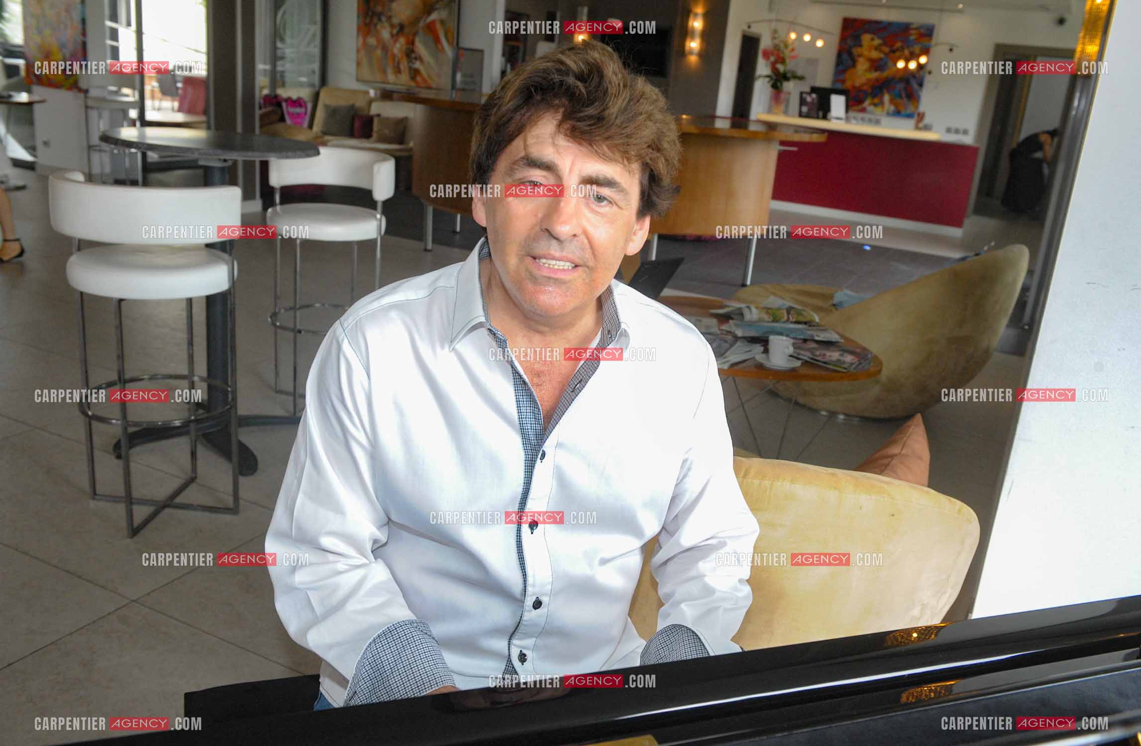 Le chanteur Claude Barzotti lors de ses vacances a Agde en 2013.         ( Exclusif )