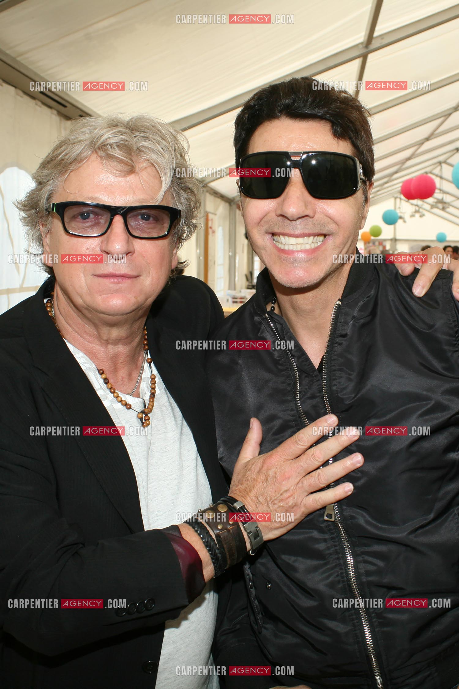 Le chanteur Jean-Luc Lahaye et le chanteur Alain Turban.                      ( Exclusif )