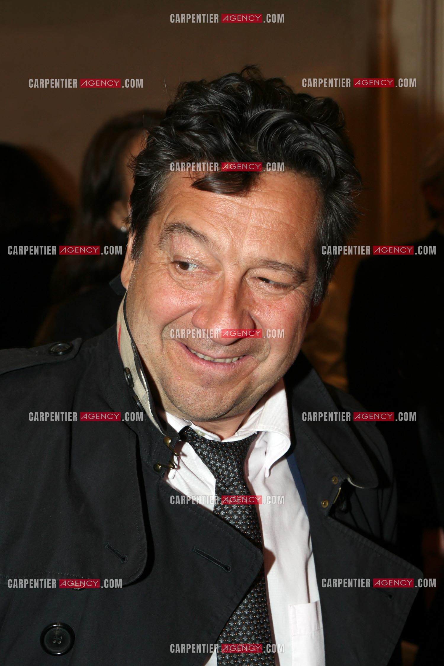 Gala caritatif des "Stéthos d'Or" qui récompensent les artistes qui contribuent au bien-être de tous au Georges V à Paris.L'imitateur Laurent Gerra.