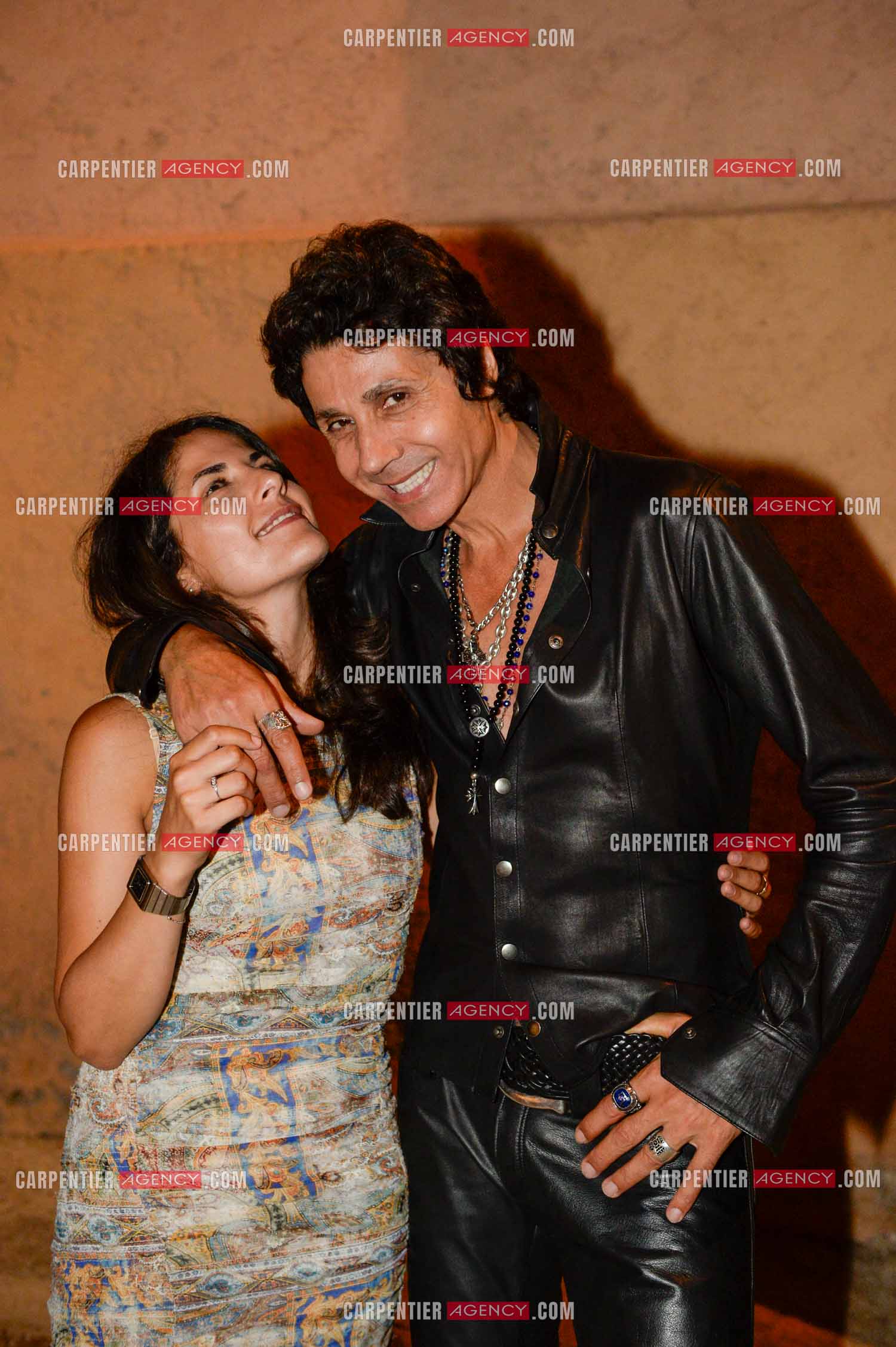 Le chanteur Jean-Luc Lahaye avec sa deuxième fille Gloria. Gloria vient d'accoucher de son premier enfant une petite fille nommée Lou née le 20 septembre 2025 à l'hôpital Grâce de Monaco à 02h29 du matin.  ( Exclusif )